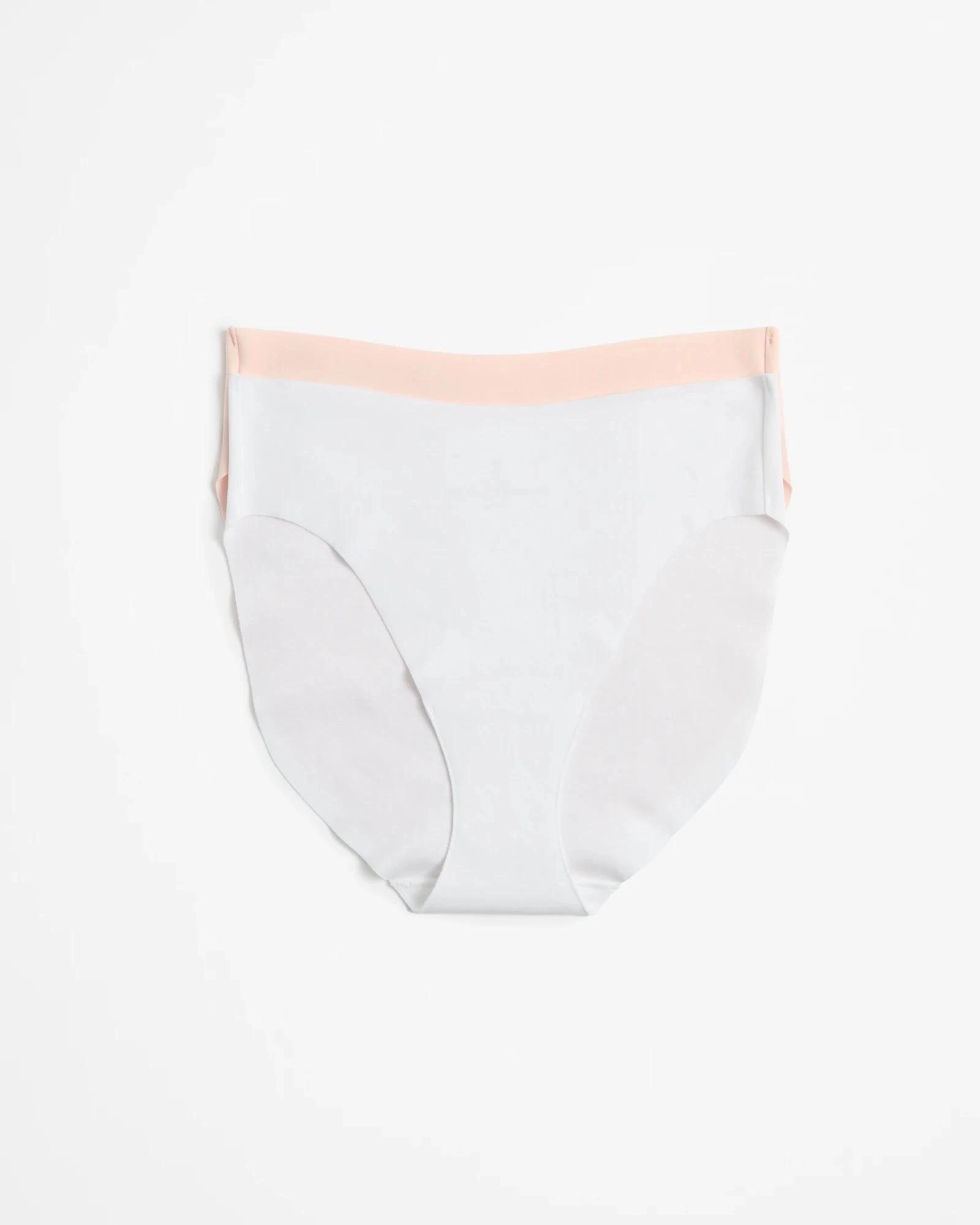 1 Target Woman 2 Pack No Show High Cut Briefs BLUSH  WHITE, 1 of 4