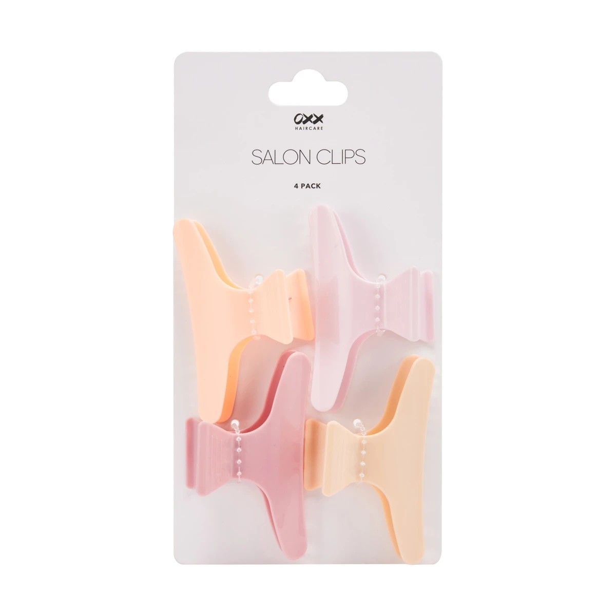 6 OXX Haircare 4 Pack Pastel Salon Claw Hair Clips, 6 of 6