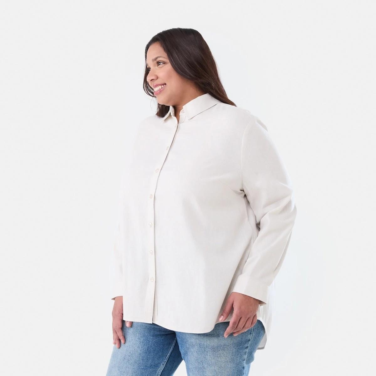 2 Curve Long Sleeve Shirt NATURAL BEIGE, 2 of 6