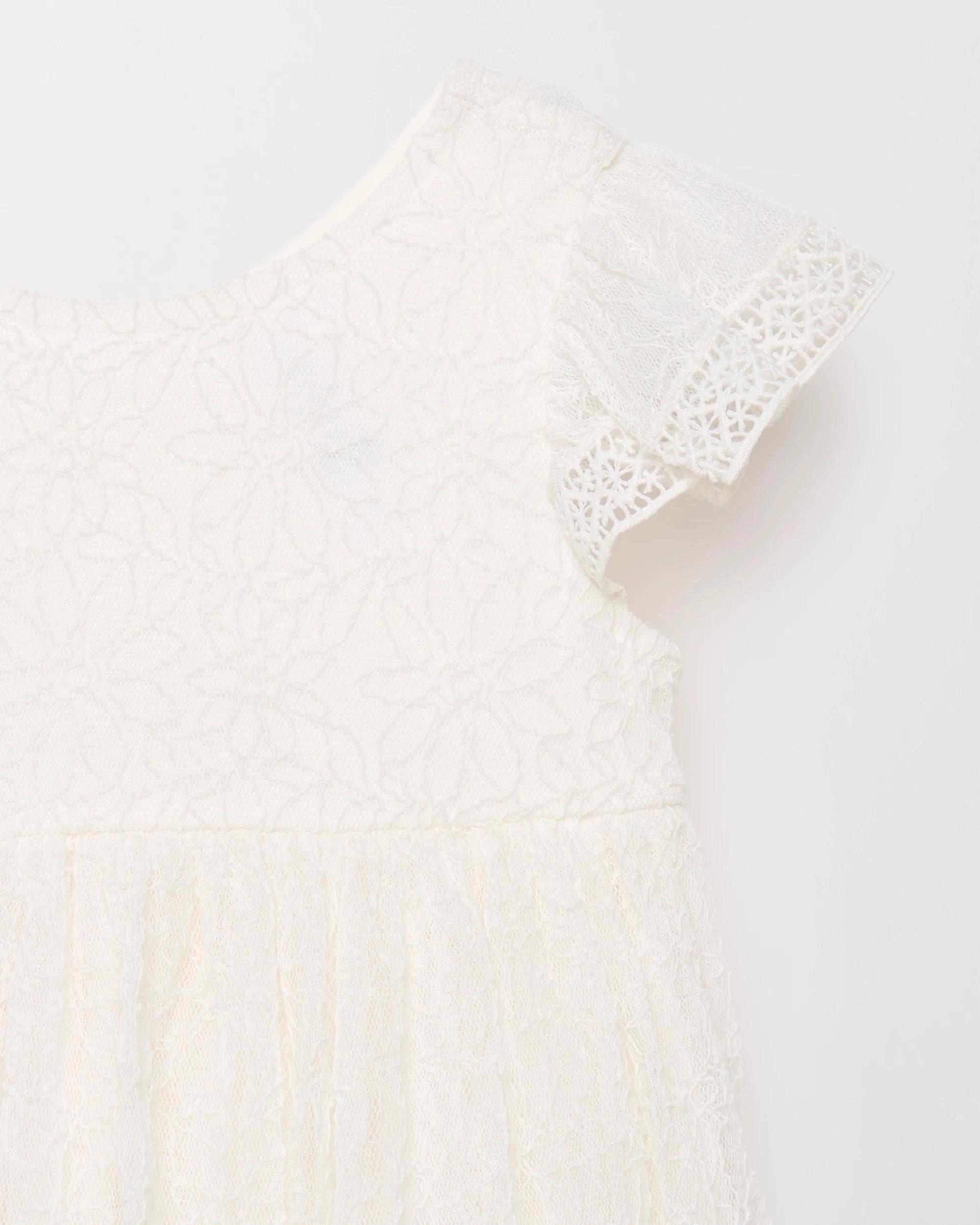 5 Target Baby Christmas Baby Lace Open Back Dress CREAM, 5 of 5