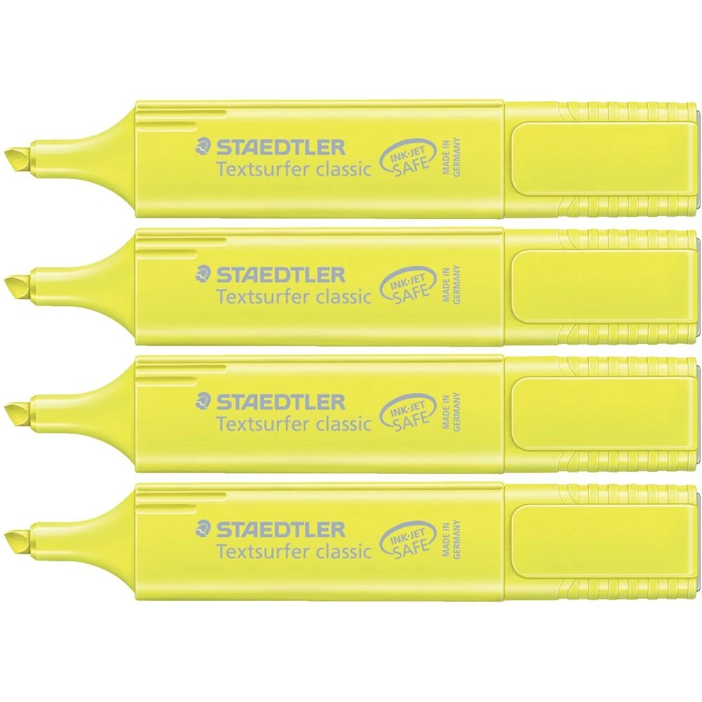 4 Staedtler Textsurfer Classic Highlighters Yellow 4 Pack, 4 of 6
