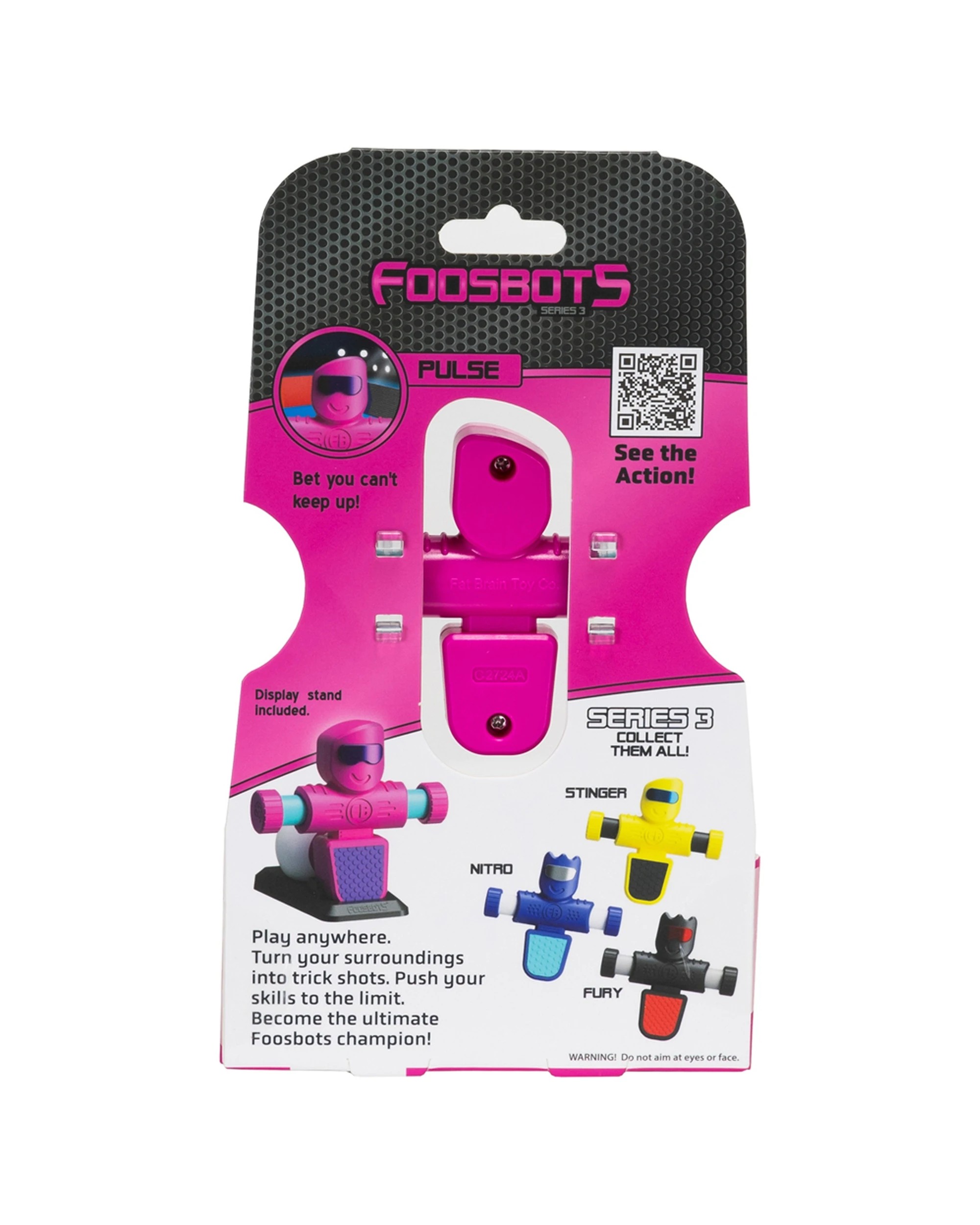 3 TOMY Foosbots Series 3Pulse Kids Play Toy Set Spin Kick Fast - Multi, 3 of 6