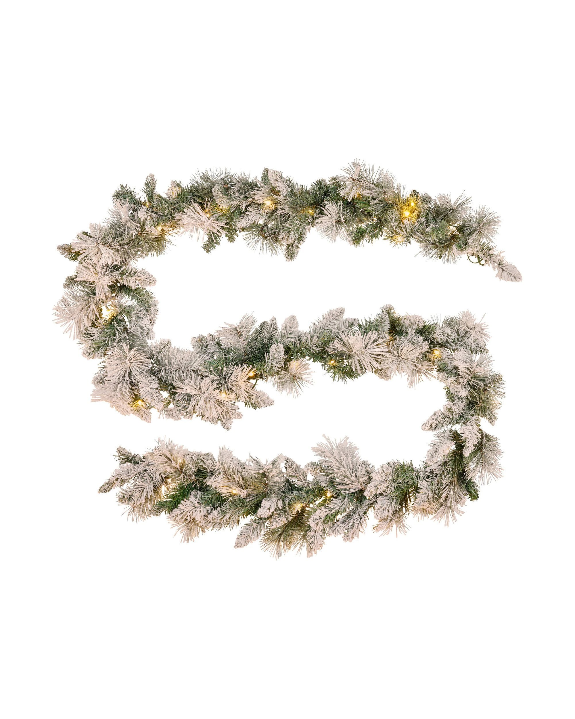 4 Christabelle 2.7m Snowy Christmas Garland Dorset Pine Pre-lit With Multi-function Led Lights Door Decoration, 4 of 7