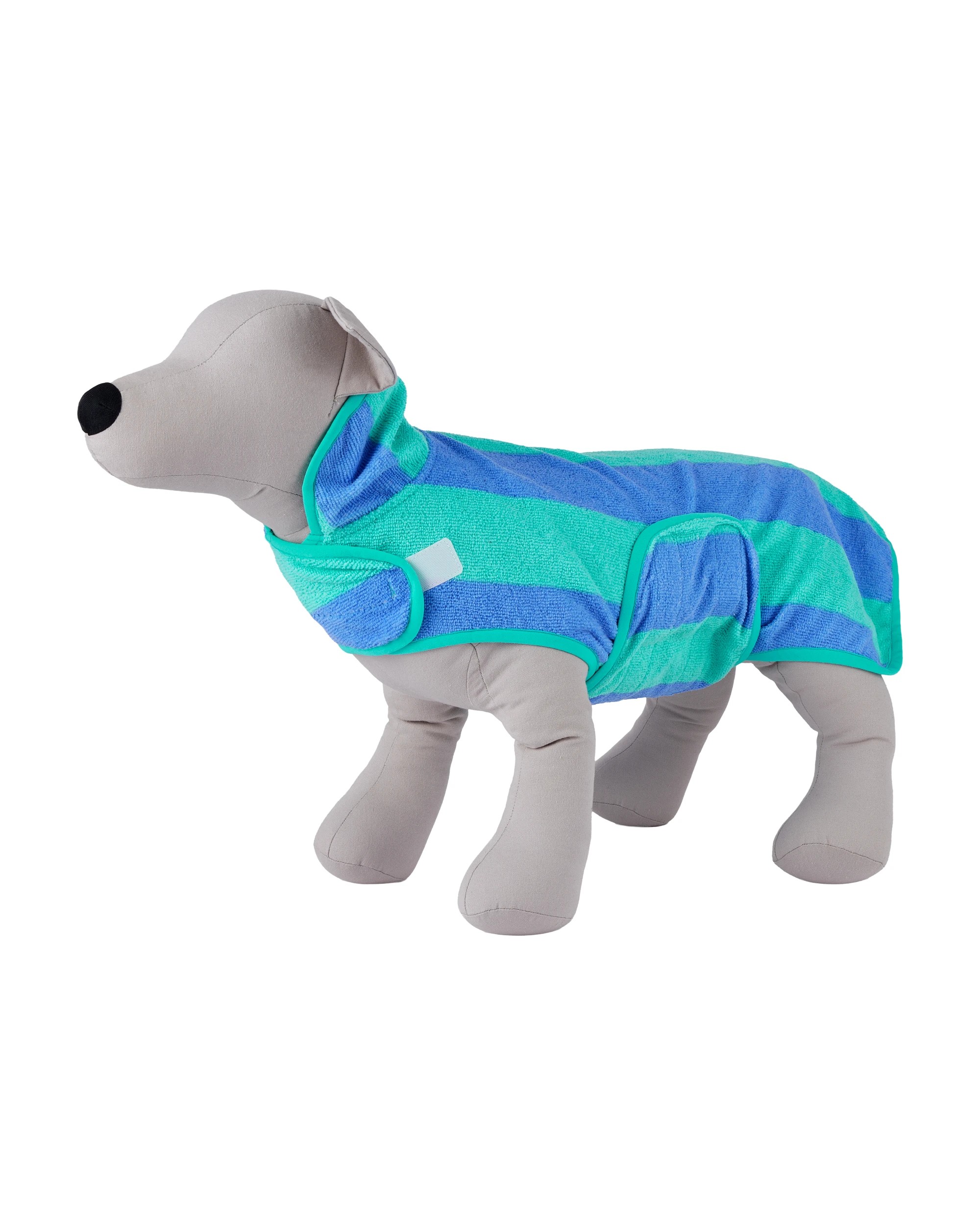 2 Pet Thick Stripe Towel - Medium, Blue, 2 of 10