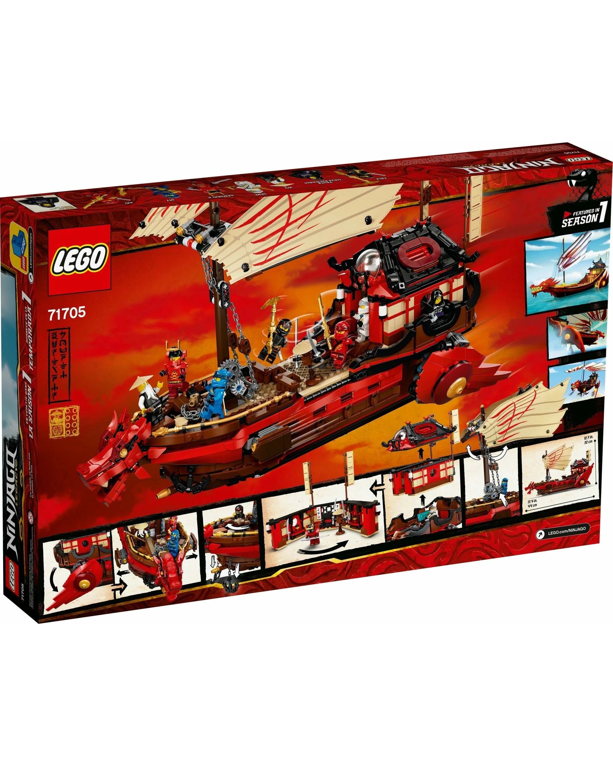 1 LEGO 71705 Destiny's Bounty: NINJAGO Ship & Ninja Minifigures, 1 of 5