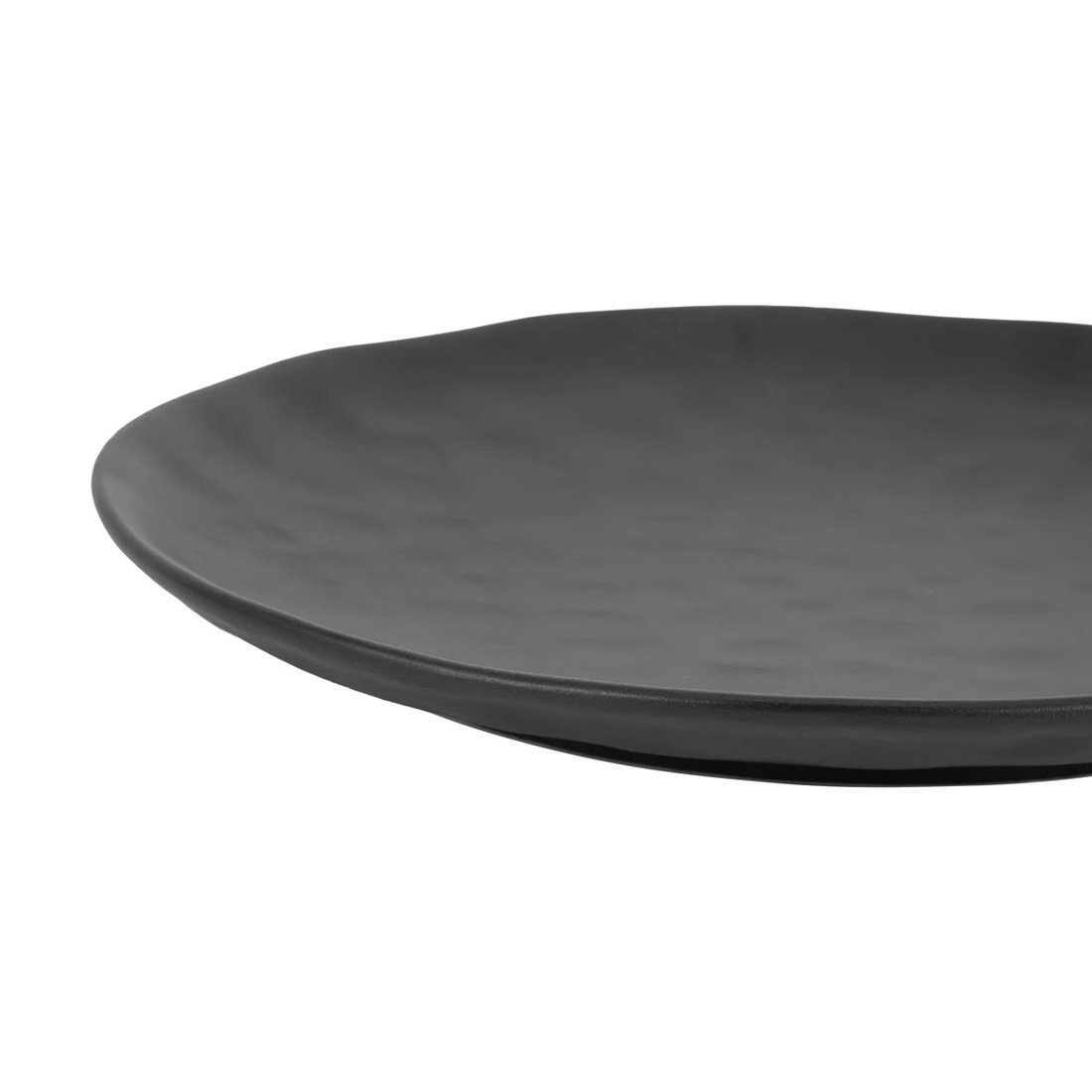 2 Black Hammered Dinner Plate, 2 of 6