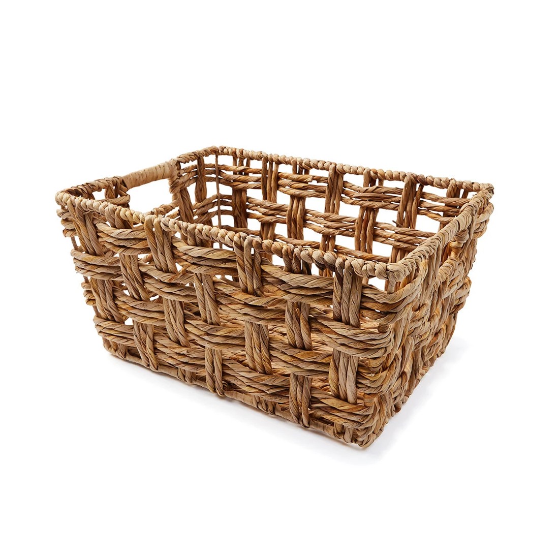 2 Rectangle Checkered Open Weave Basket - Natural, 2 of 8