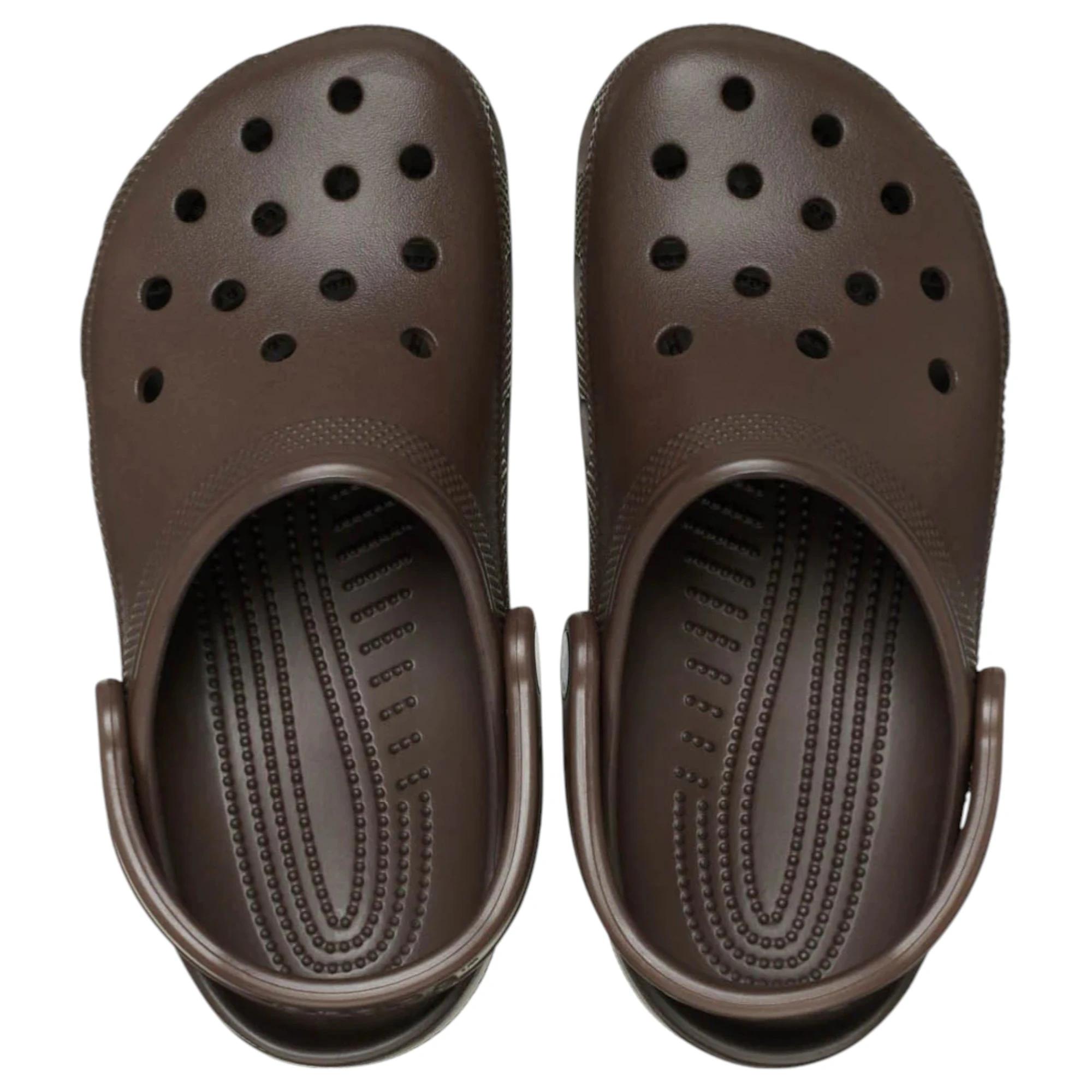 4 Crocs Unisex Classic Clog Sandals COFFEE, 4 of 6