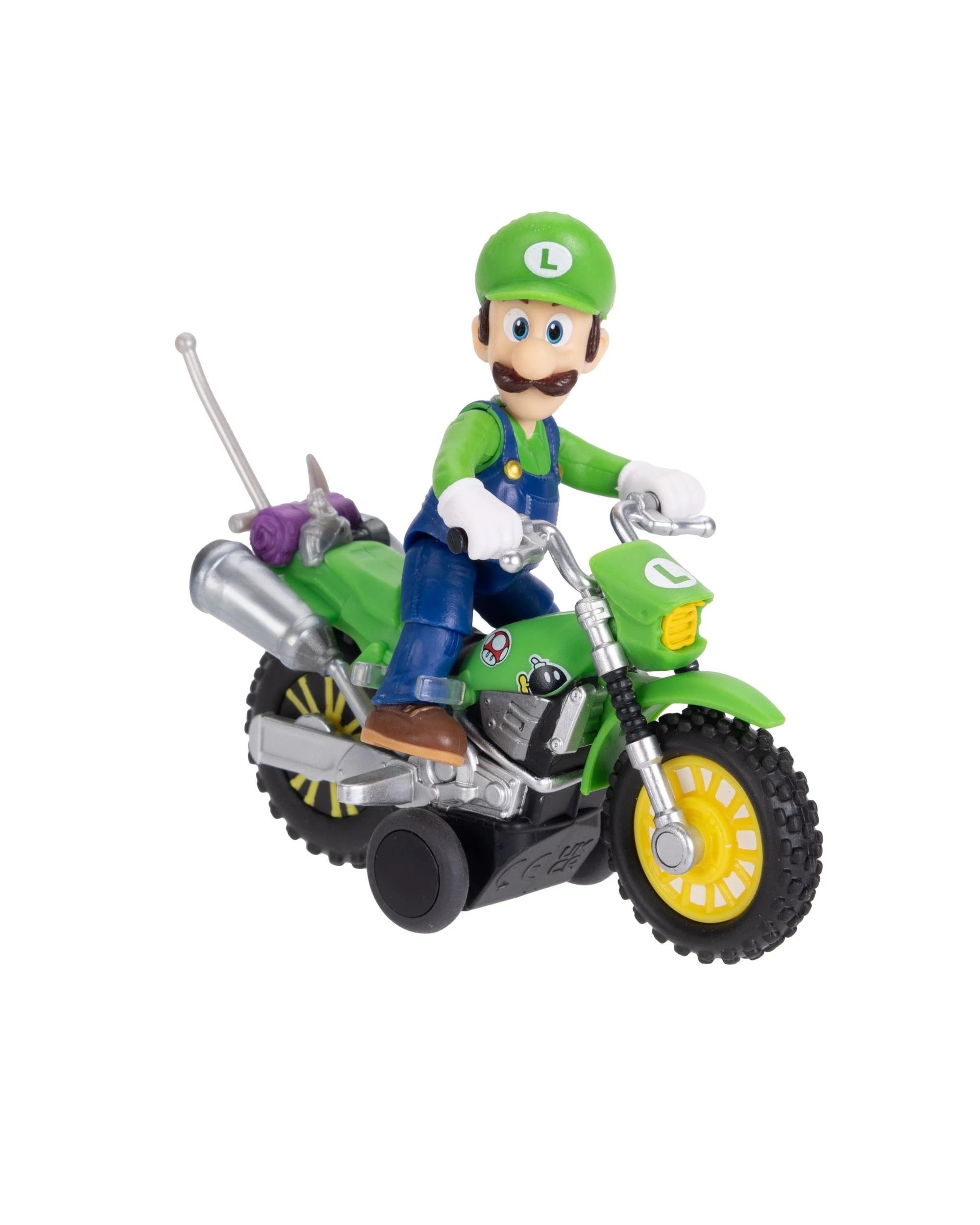 9 The Super Mario Galaxy Movie Pull Back Racer Luigi Figure, 9 of 10