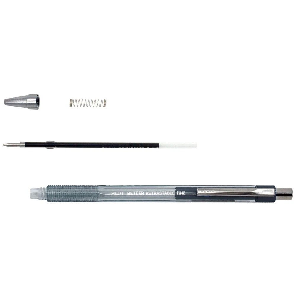 4 PILOT BP-145 Retractable Ballpoint Pen Fine 0.7mm Black 4 Pk, 4 of 8