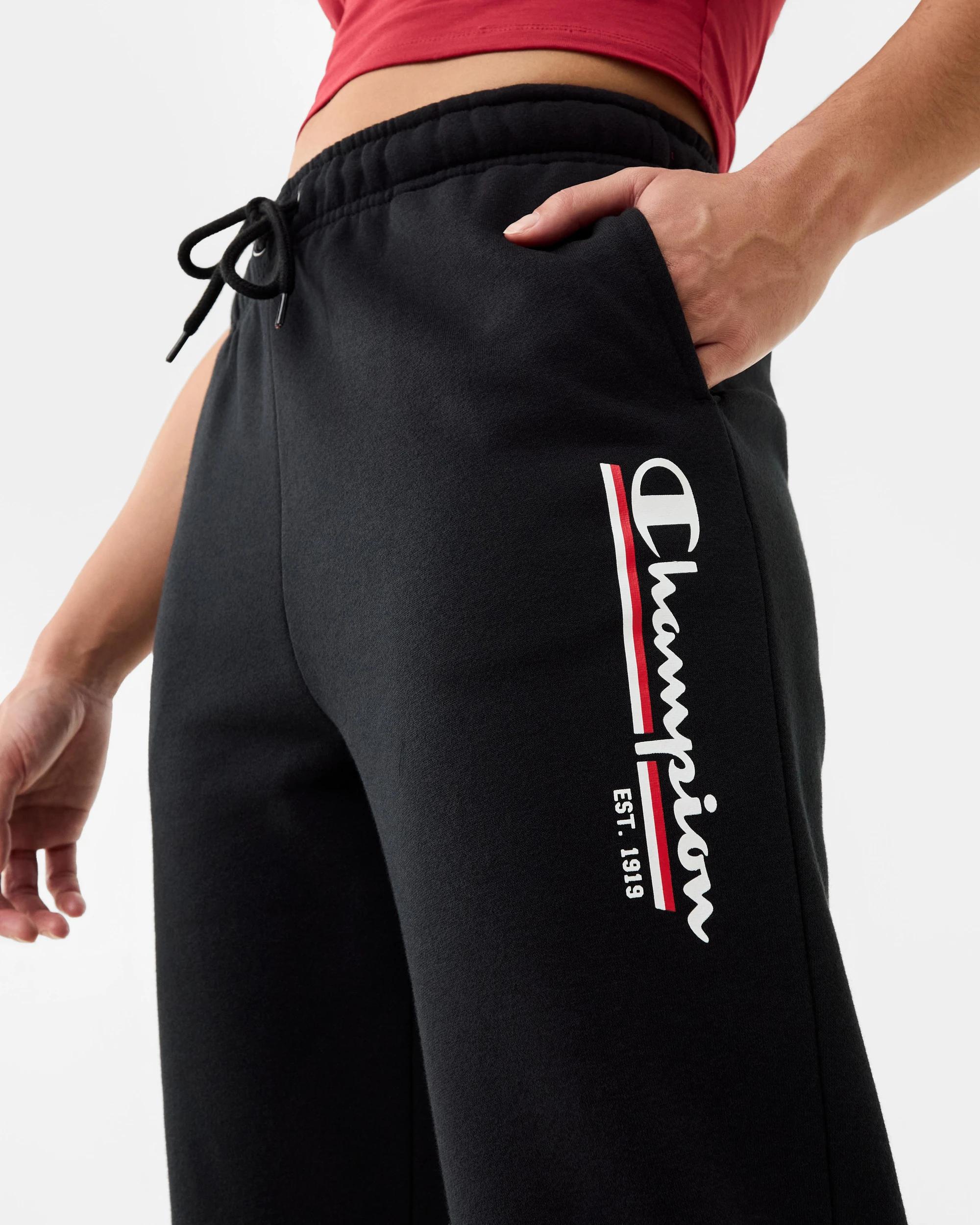 7 Champion Womens Slim Leg Trackpants Black, 7 of 8