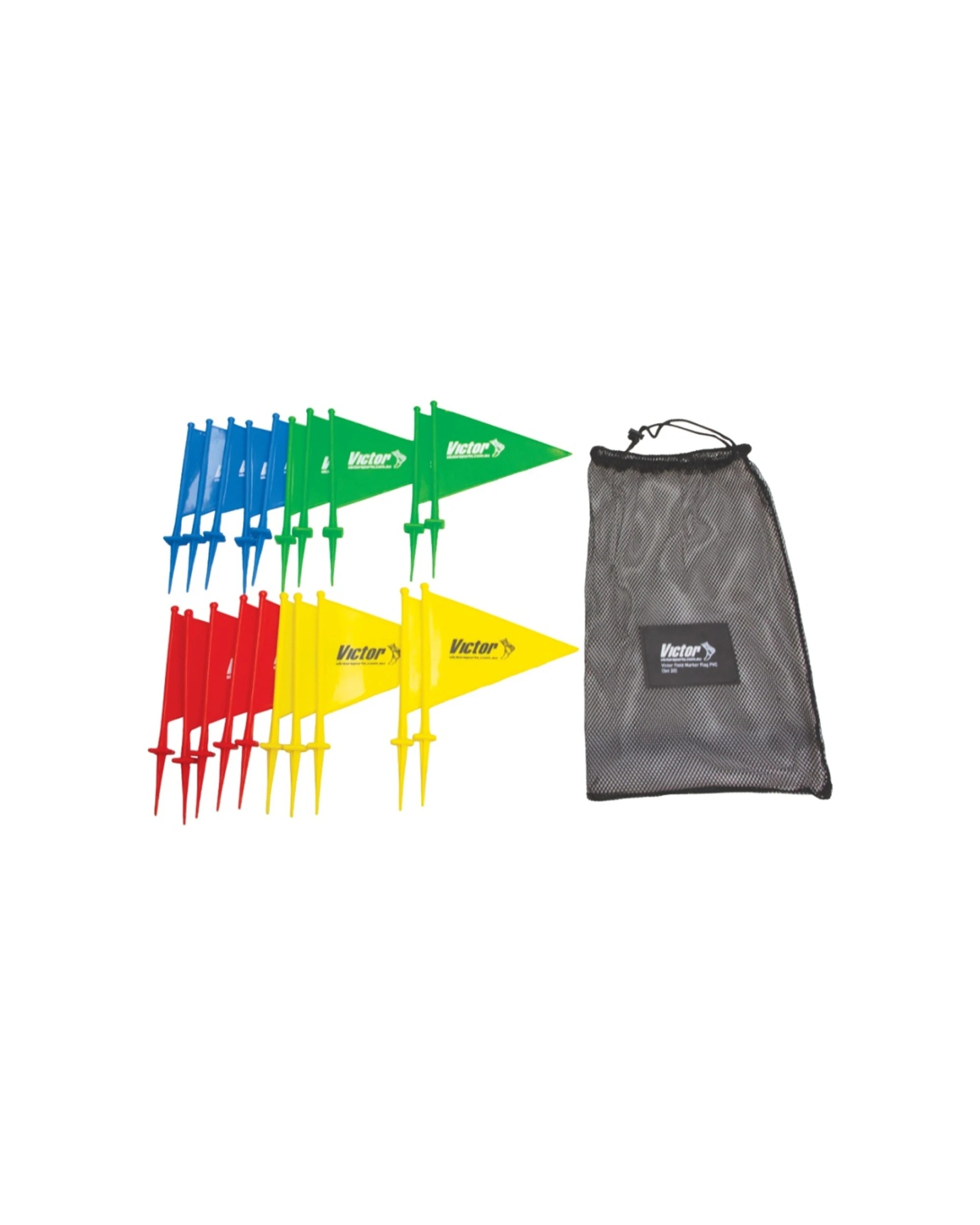 2 Victor Sports 20pc Field Marker Flag Durable Plastic PVC Set - Multi, 2 of 7