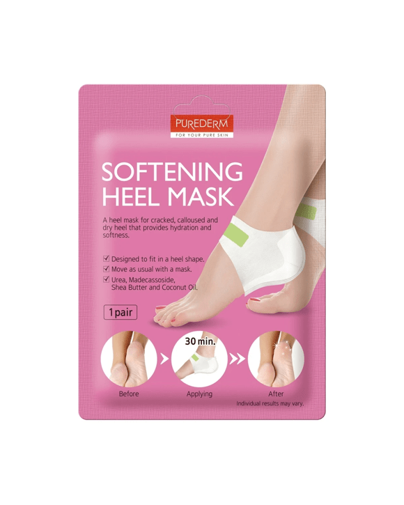 Purederm Softening Heel Mask 18g Urea, Madecassoside, Shea