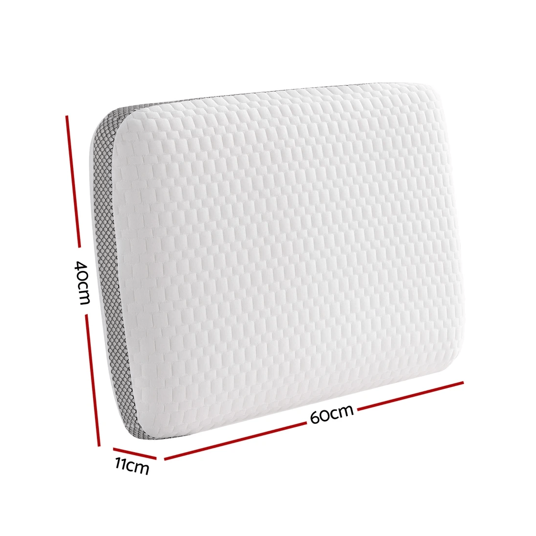 2 Giselle Memory Foam Pillow - White, 2 of 7