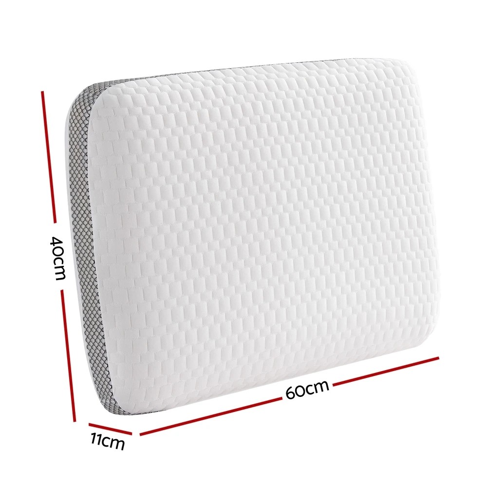 2 Giselle Memory Foam Pillow - White, 2 of 6