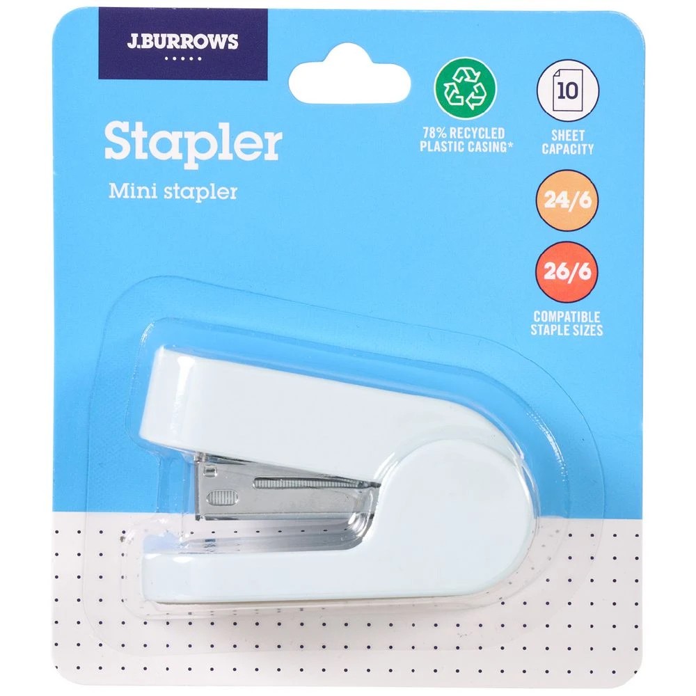 2 J.Burrows Mini Stapler Blue, 2 of 3