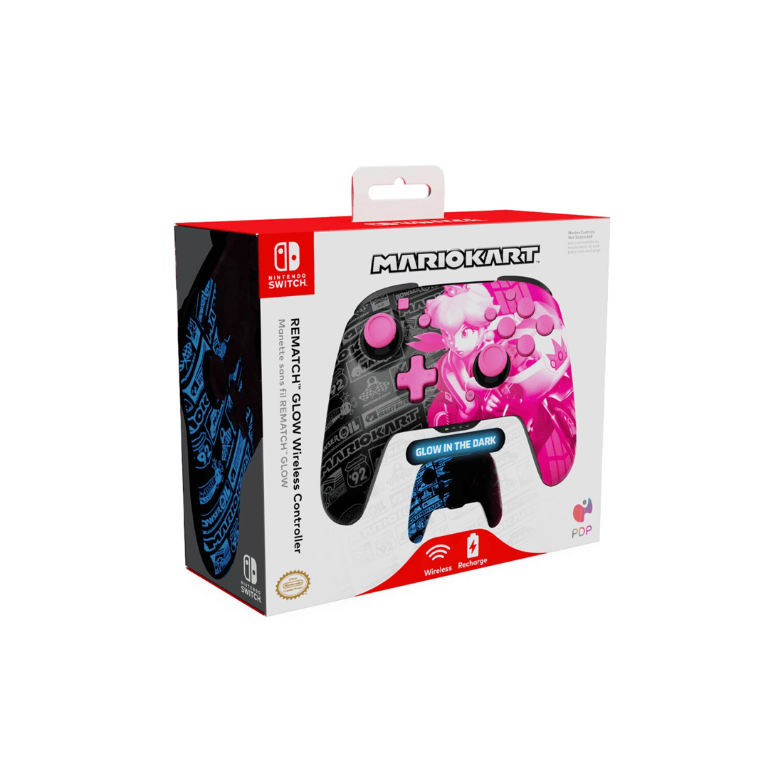 4 Nintendo Switch Rematch Glow Wireless Gaming Controller: Grand Prix Peach - Pink, 4 of 4
