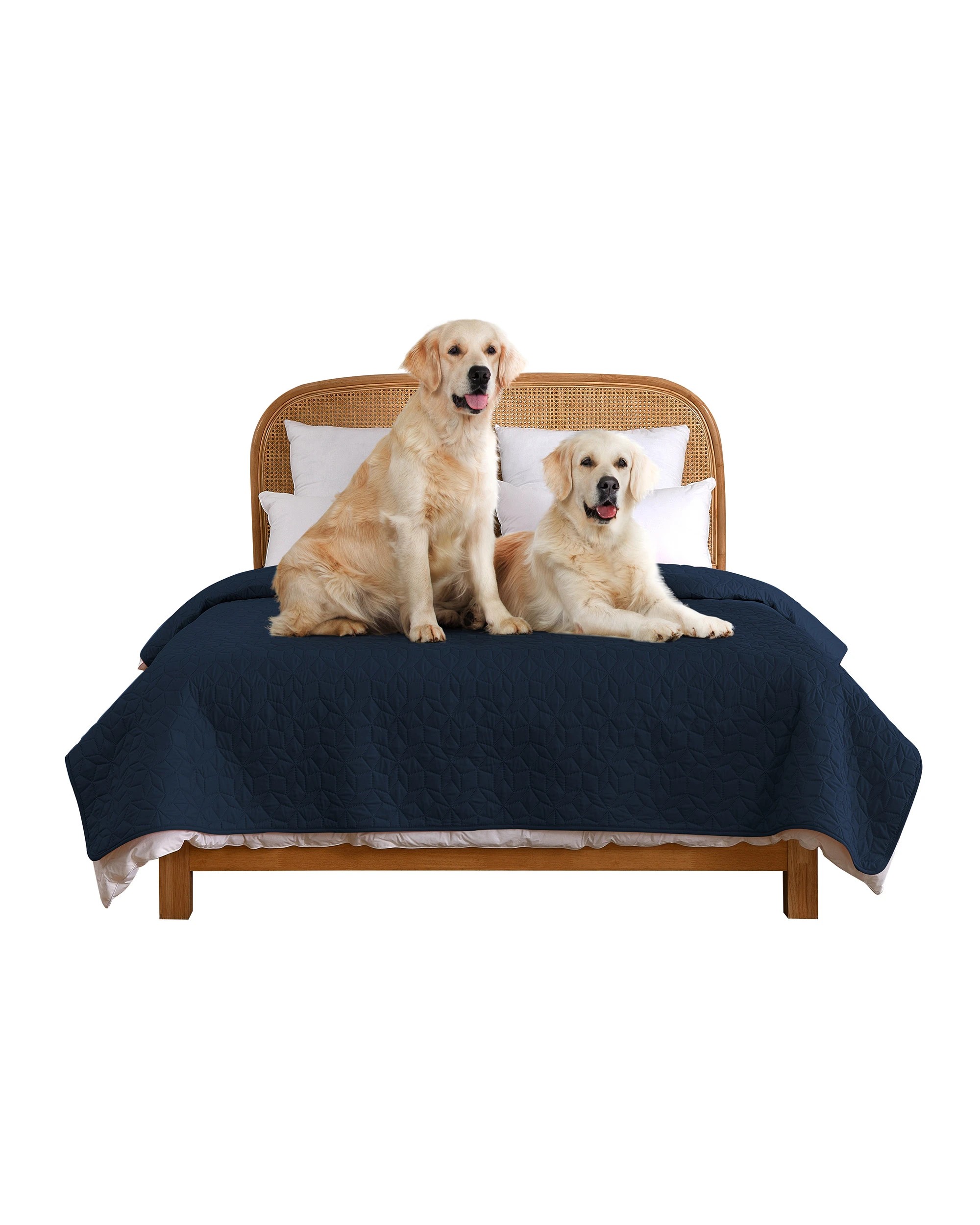 3 Charlie's Sofur Waterproof Dog Bed Cover Protector 208x305cm - King/Super King Bed - Midnight Blue, 3 of 10