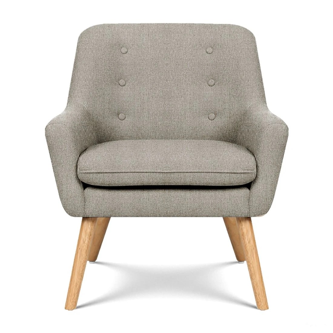 4 Artiss Armchair Lounge Chair Accent Tub Chair  ANNE - Natural, 4 of 10