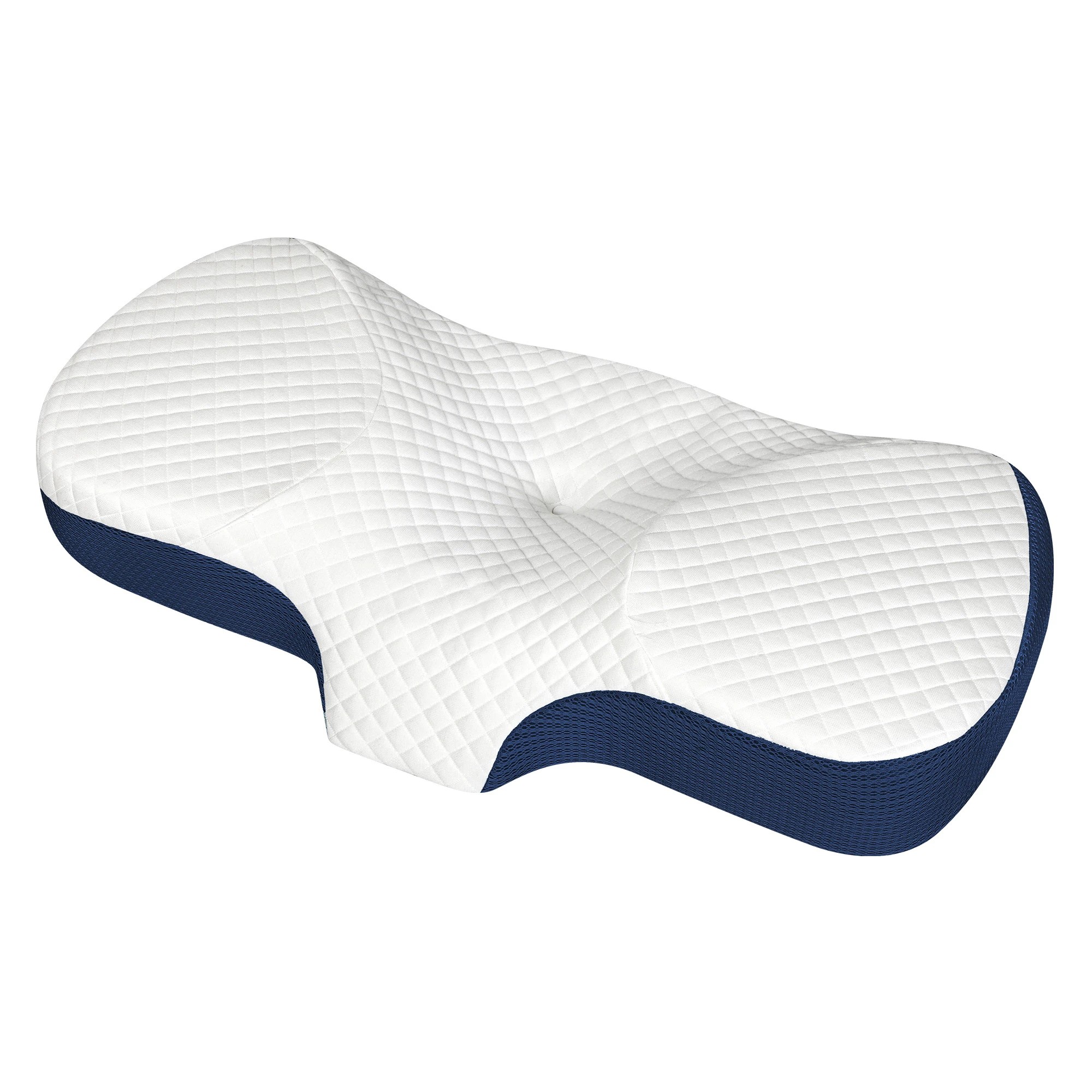 1 Dreamz Cervical Neck Pillow - Blue, 1 of 6