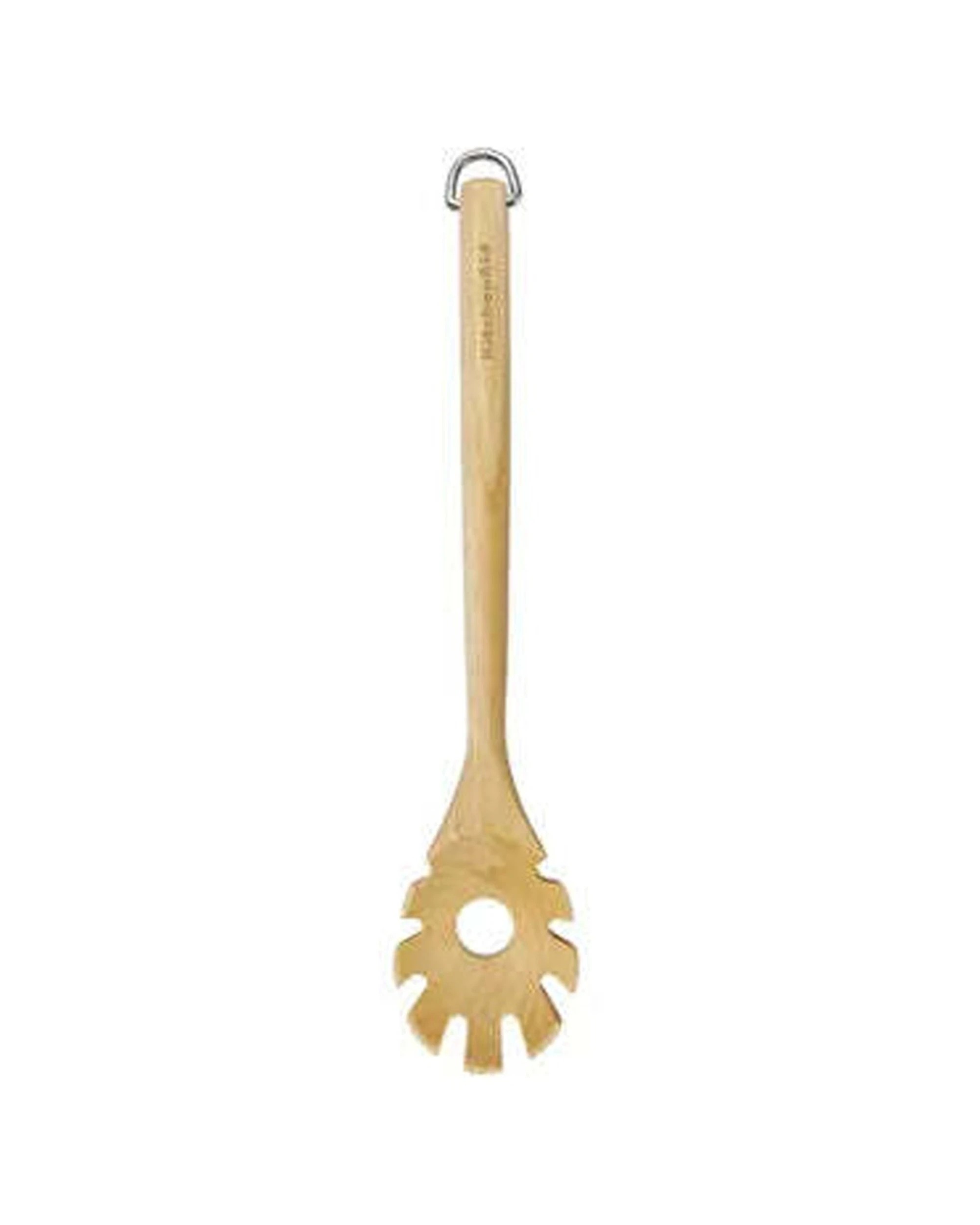 1 KitchenAid Birch Wood Past Fork Cooking Utensil With Hanging Loop - Brown, 1 of 5