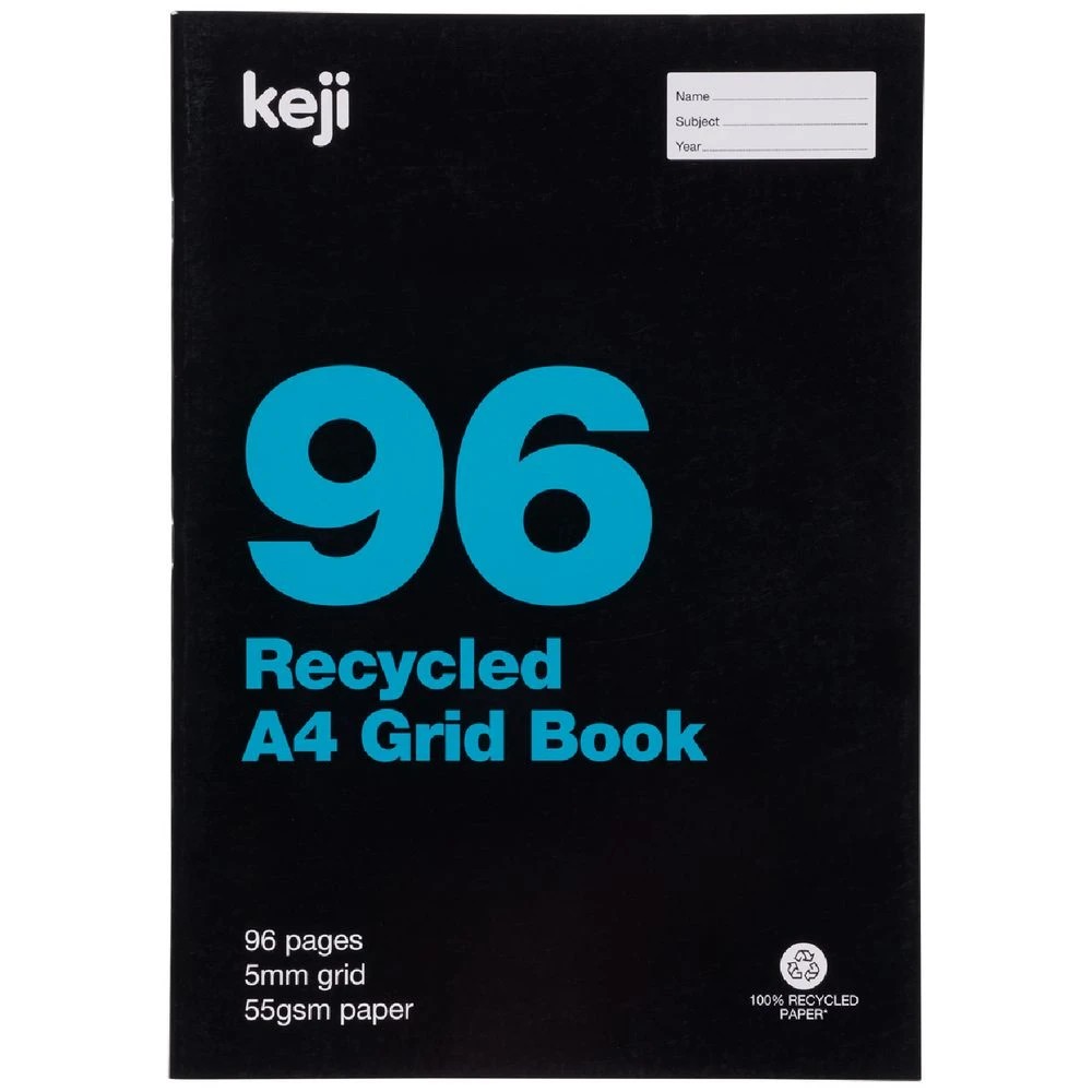 4 Keji A4 55gsm 5mm Grid Book 96 Page, 4 of 4