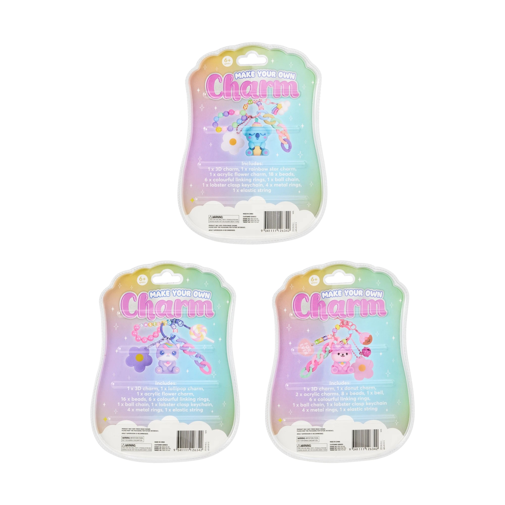 3 Make Your Own Charm Set - Assorted, 3 of 3