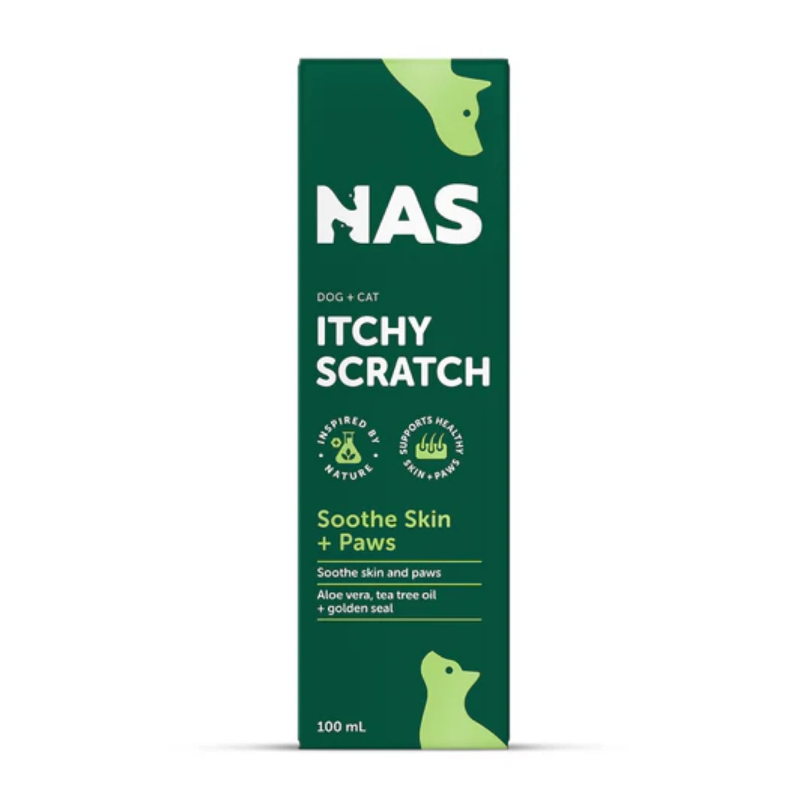 1 Natural Animal Solutions Itchyscratch Spray For Dogs And Cats 100ml, 1 of 2