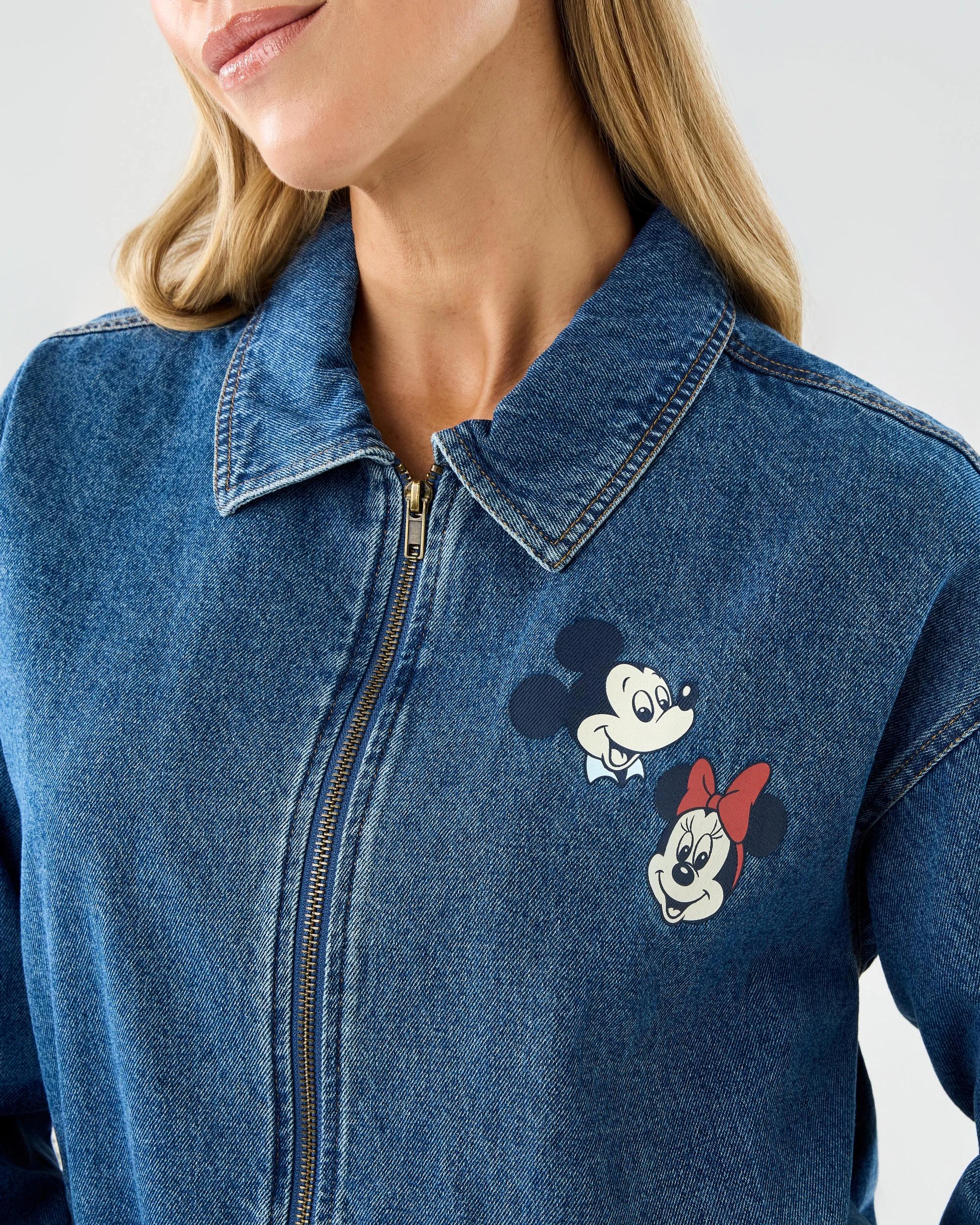 6 Mickey Mouse License Denim Bomber Jacket Mickey, 6 of 10