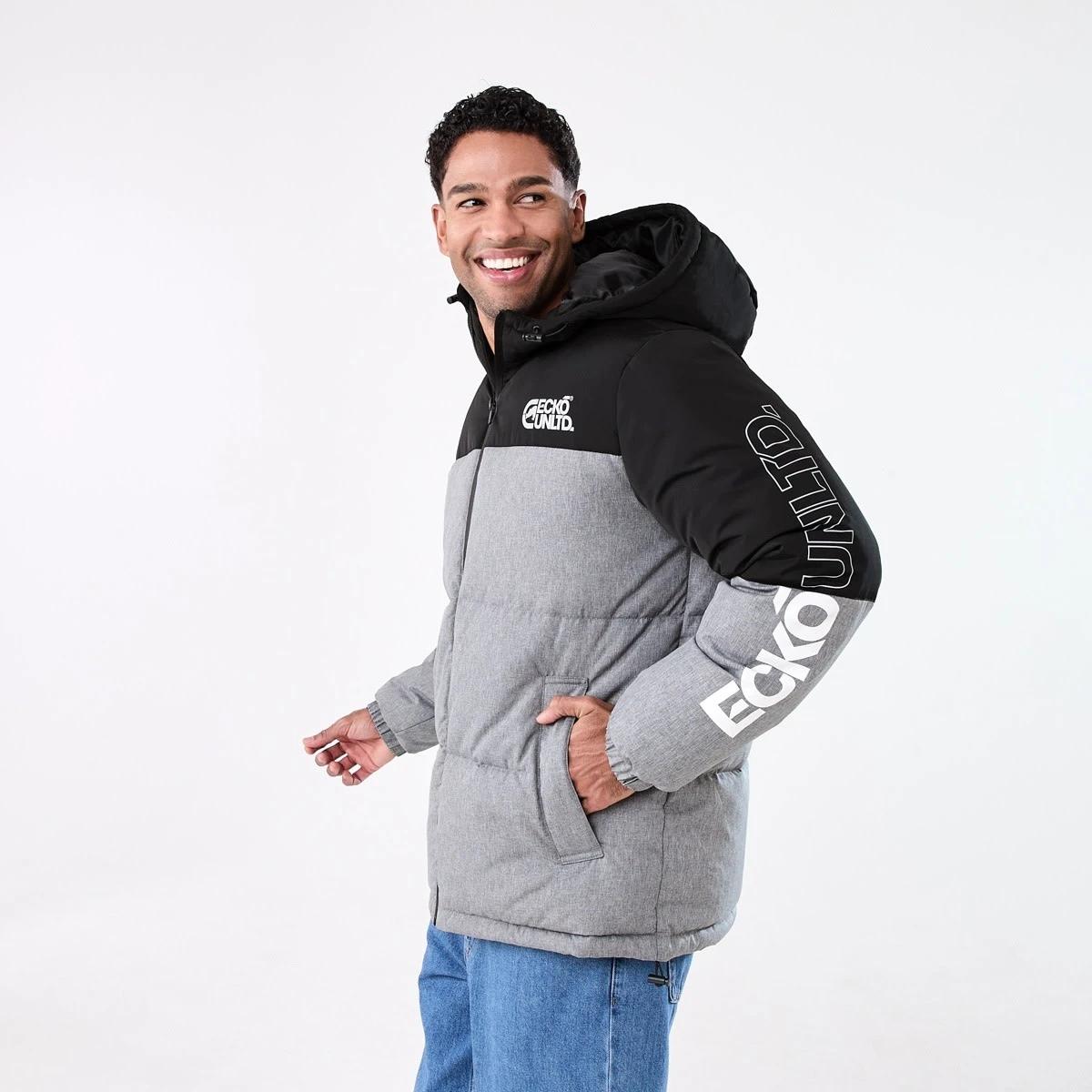 3 Ecko License Puffer Jacket Black, 3 of 9