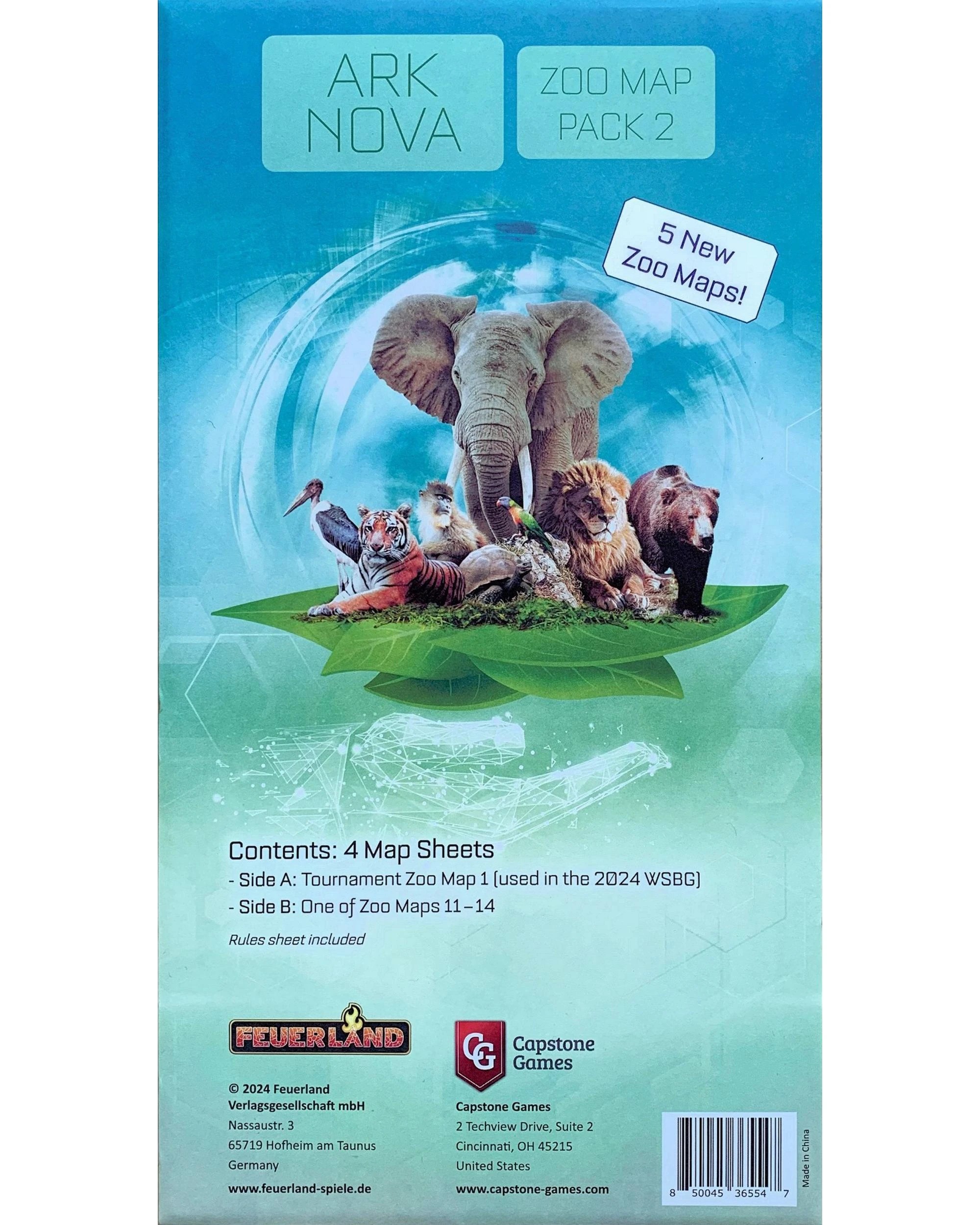 1 Ark Nova Zoo Map Pack 2 Board Game Expansion, 1 of 4