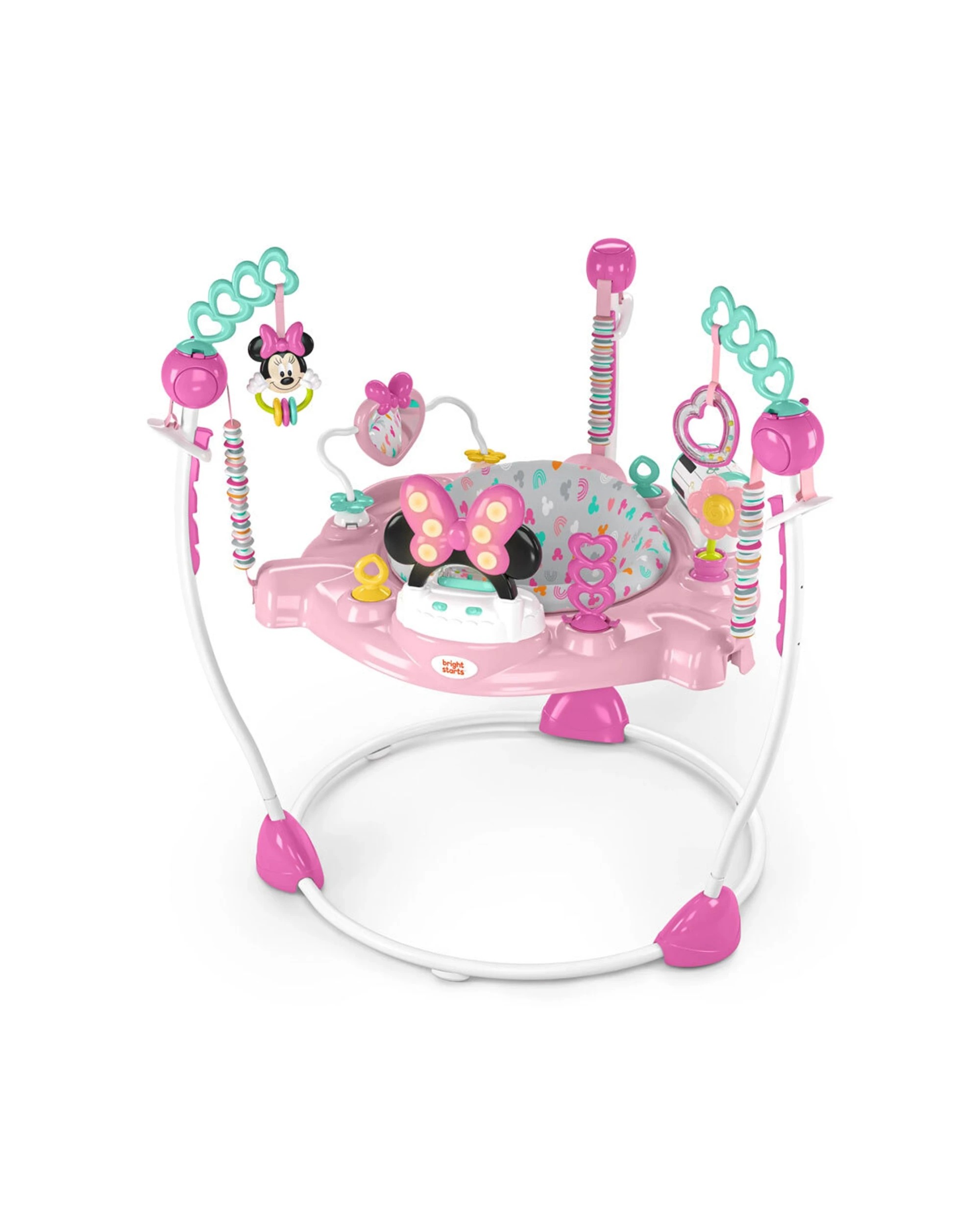 1 Bright Starts Disney Baby Minnie Mouse Forever Besties Activity Jumper 6m+
 - Pink, 1 of 5