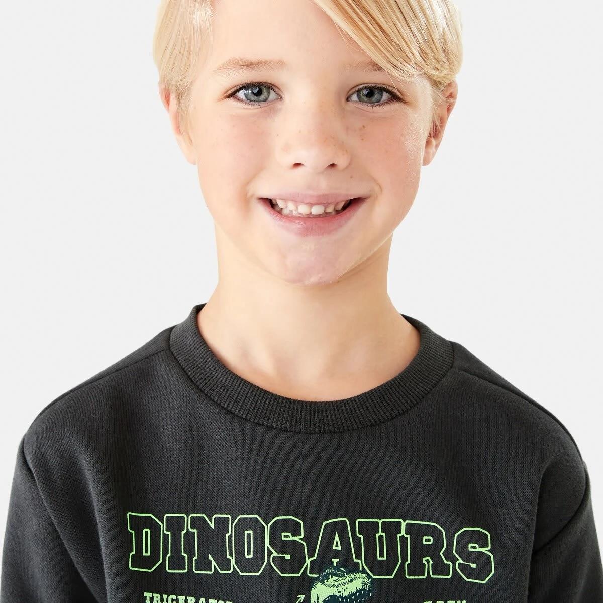 3 Print Crew Neck Sweatshirt Gry Skdino, 3 of 8