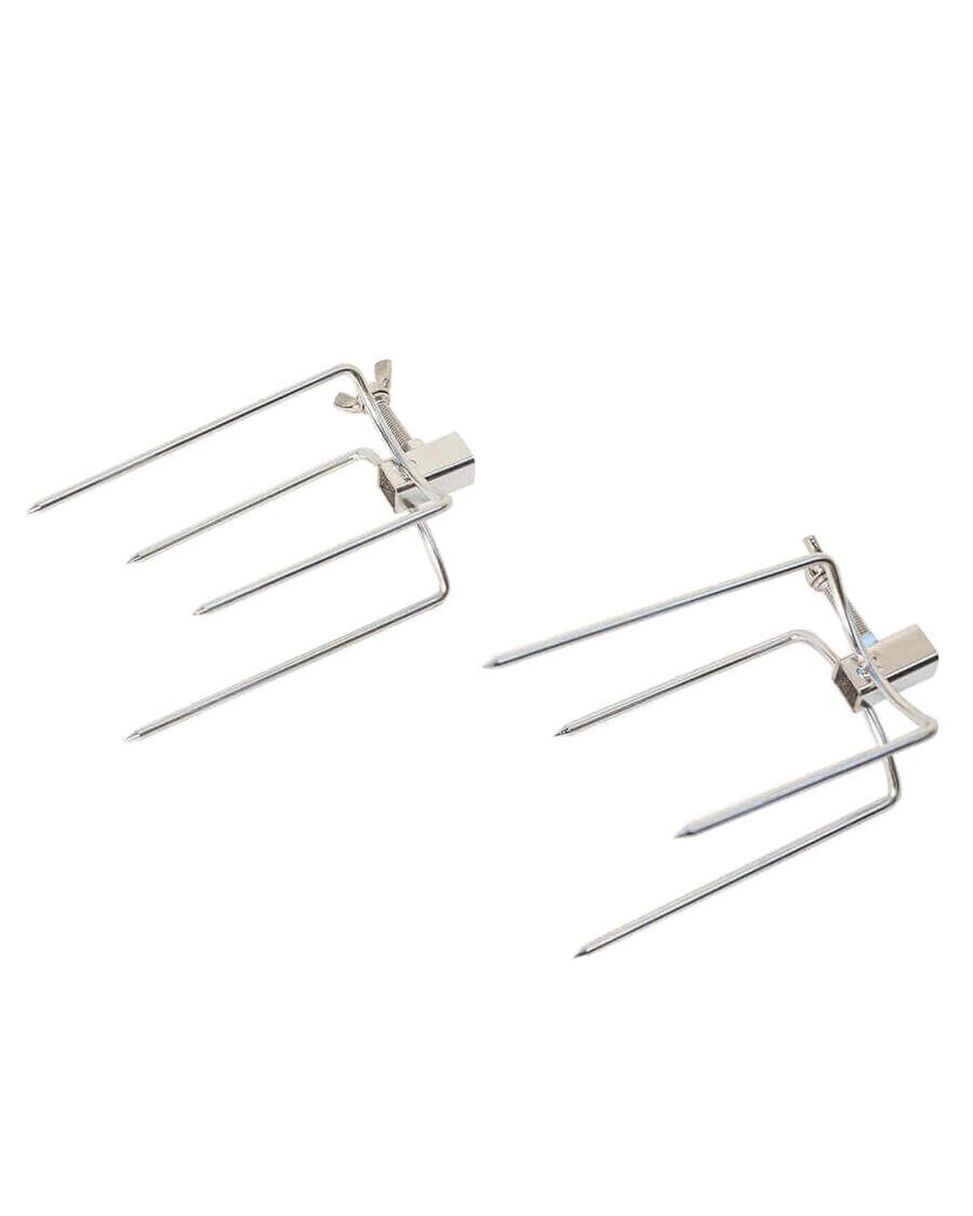 3 Flaming Coals Small 4 Prong Rotisserie Fork for Chicken - 10mm square x 2, 3 of 10
