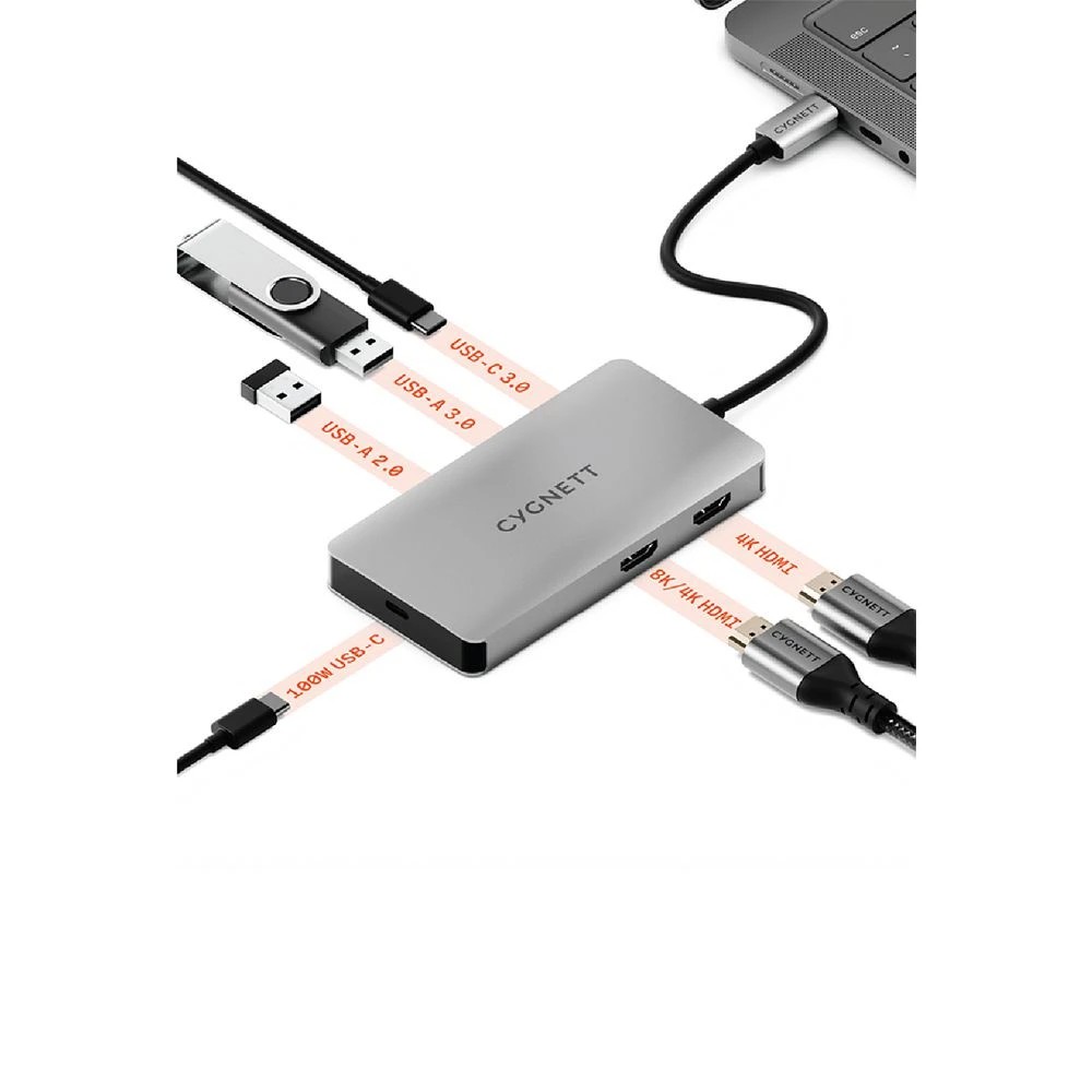 2 Cygnett Unite WorkMate 6-in-1 USB-C HUB (Dual HDMI), 2 of 8
