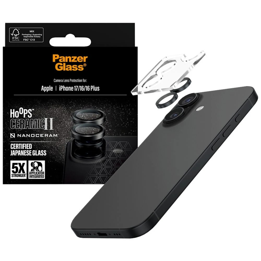 3 PanzerGlass Hoops Camera Lens Protector iPhone 17 Ceramic, 3 of 3