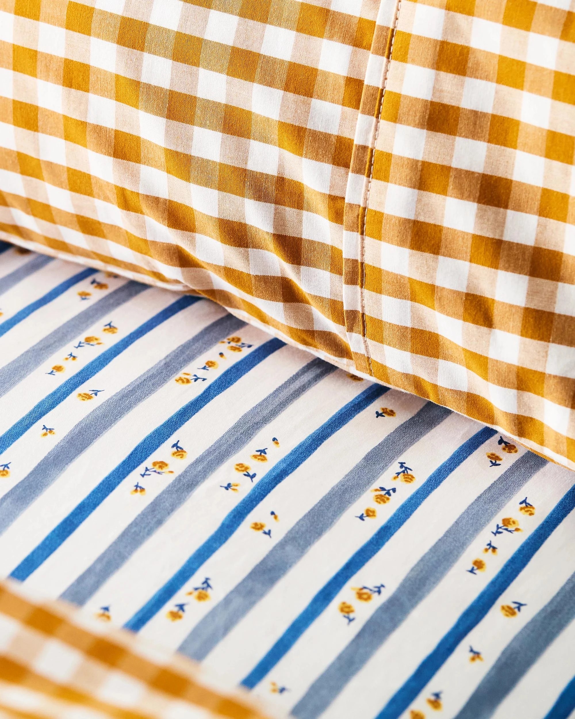 4 Target Australian Cotton Mix & Match Flat Sheet - Single Bed - Yellow, 4 of 8