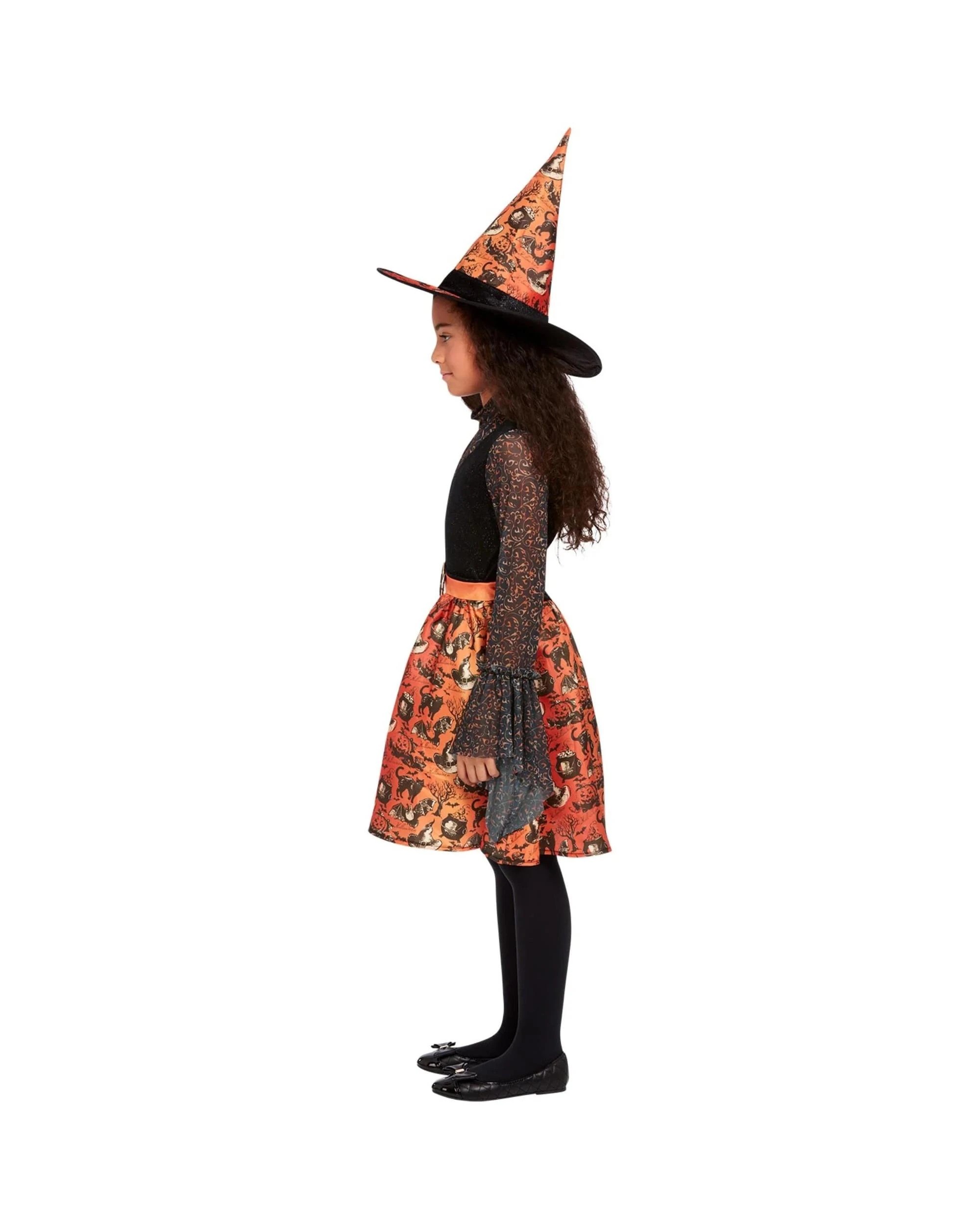 2 Vintage Witch Child Costume Size M 7-9 Years, 2 of 5