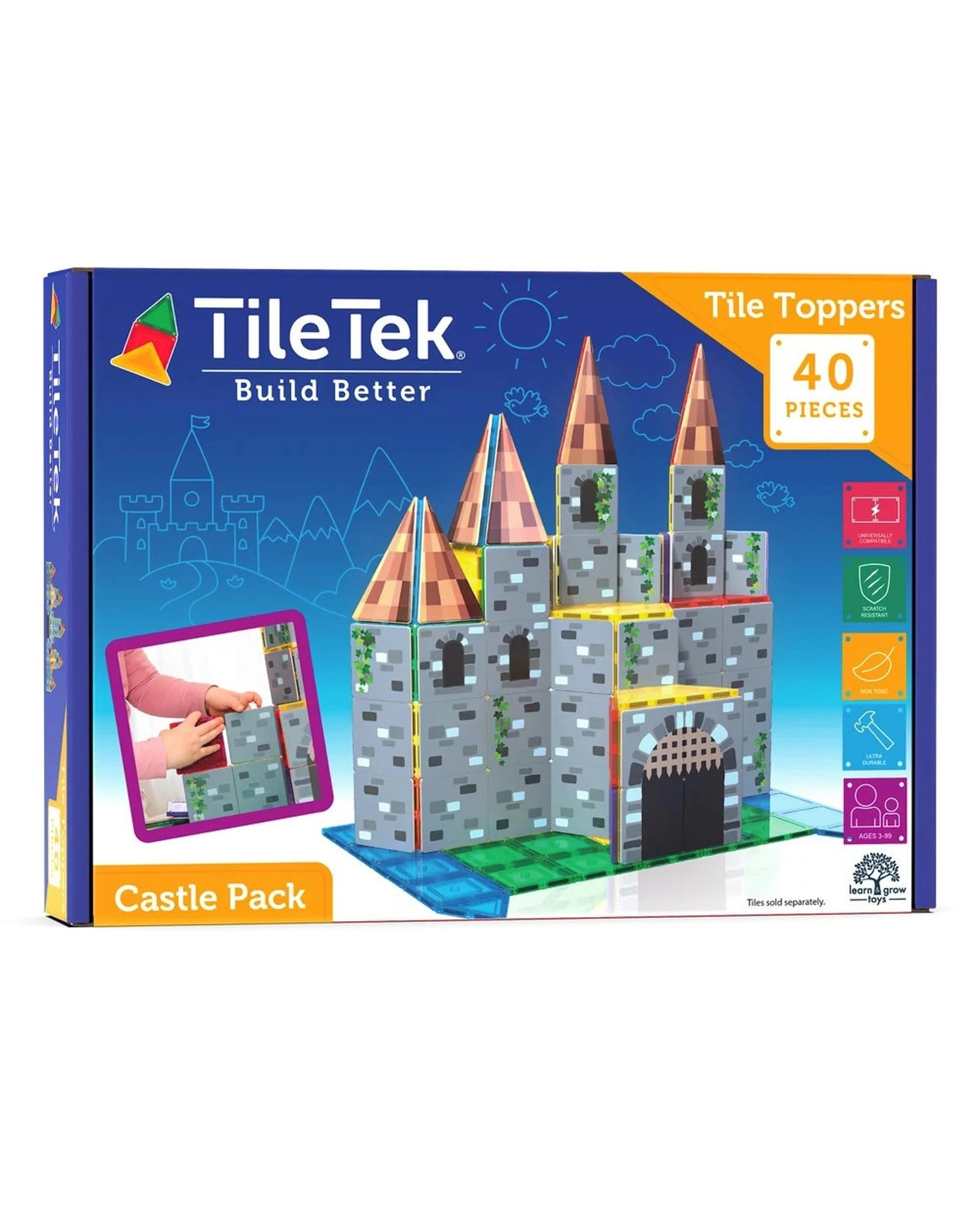 1 TileTek 40 Piece Tile Topper Castle Pack, 1 of 3