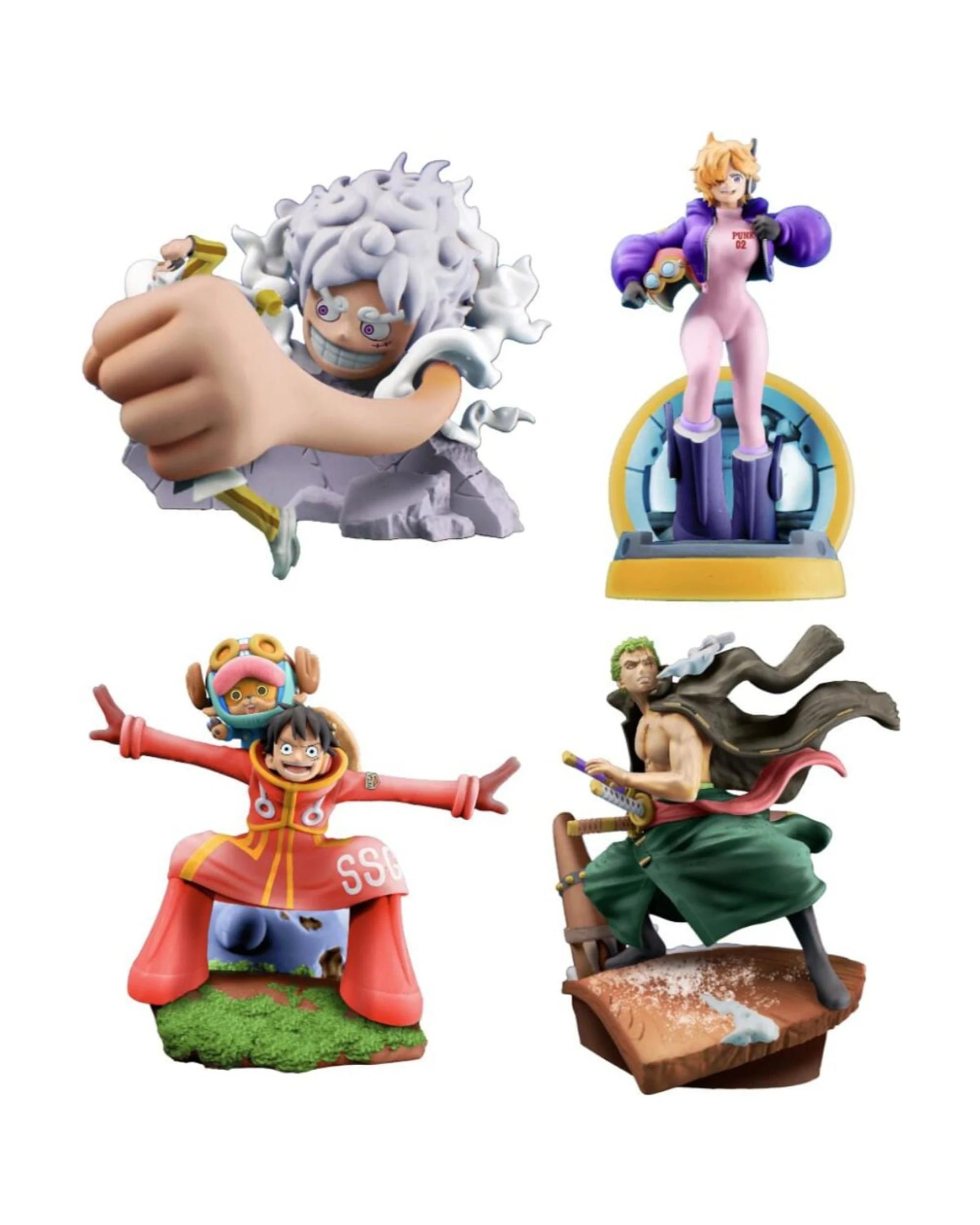 1 One Piece Egghead Arc Logbox ReBirth Petitrama Set of 4 Figures, 1 of 5