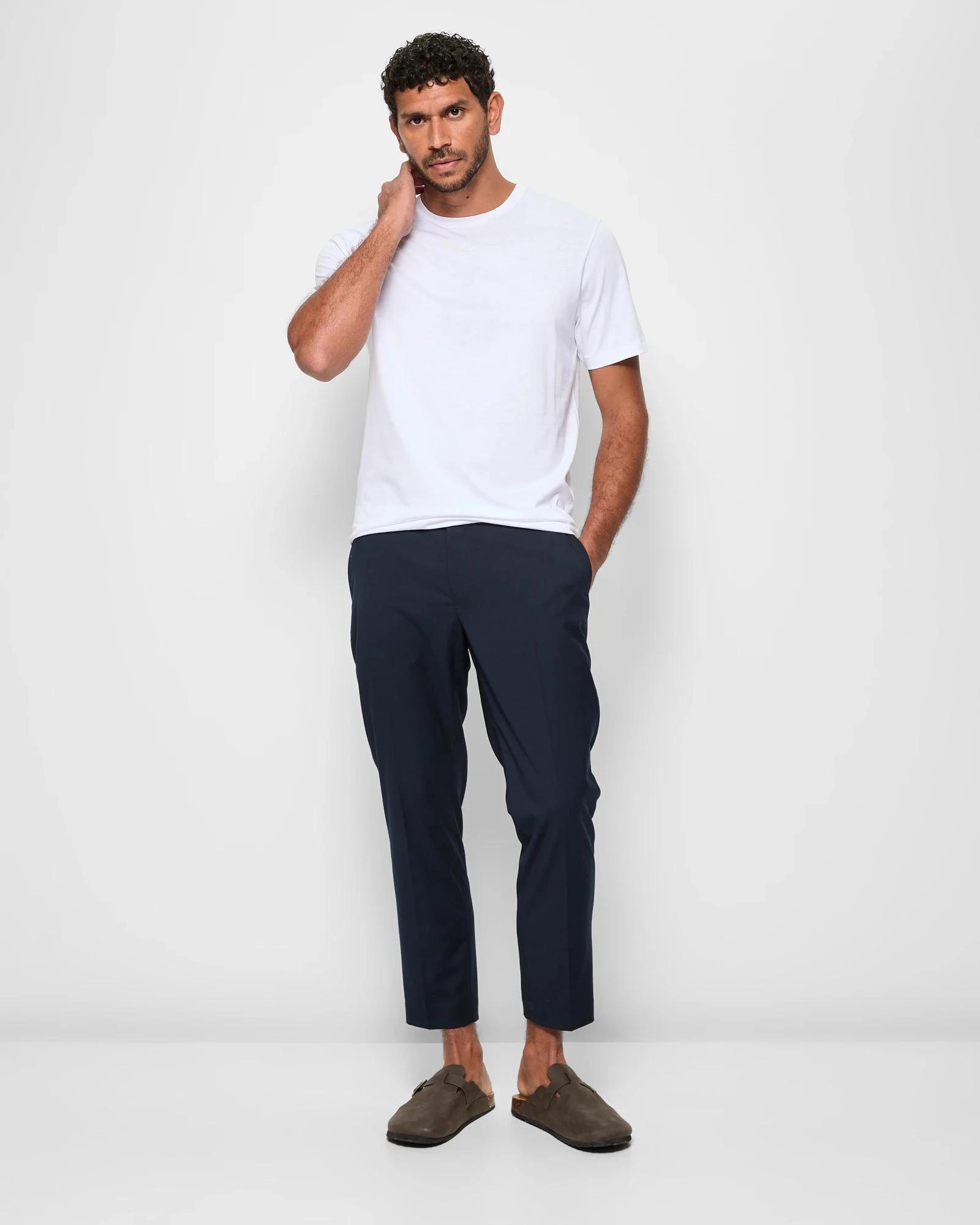 2 Slim Ankle Length Pants - Preview NAVY BLUE, 2 of 5