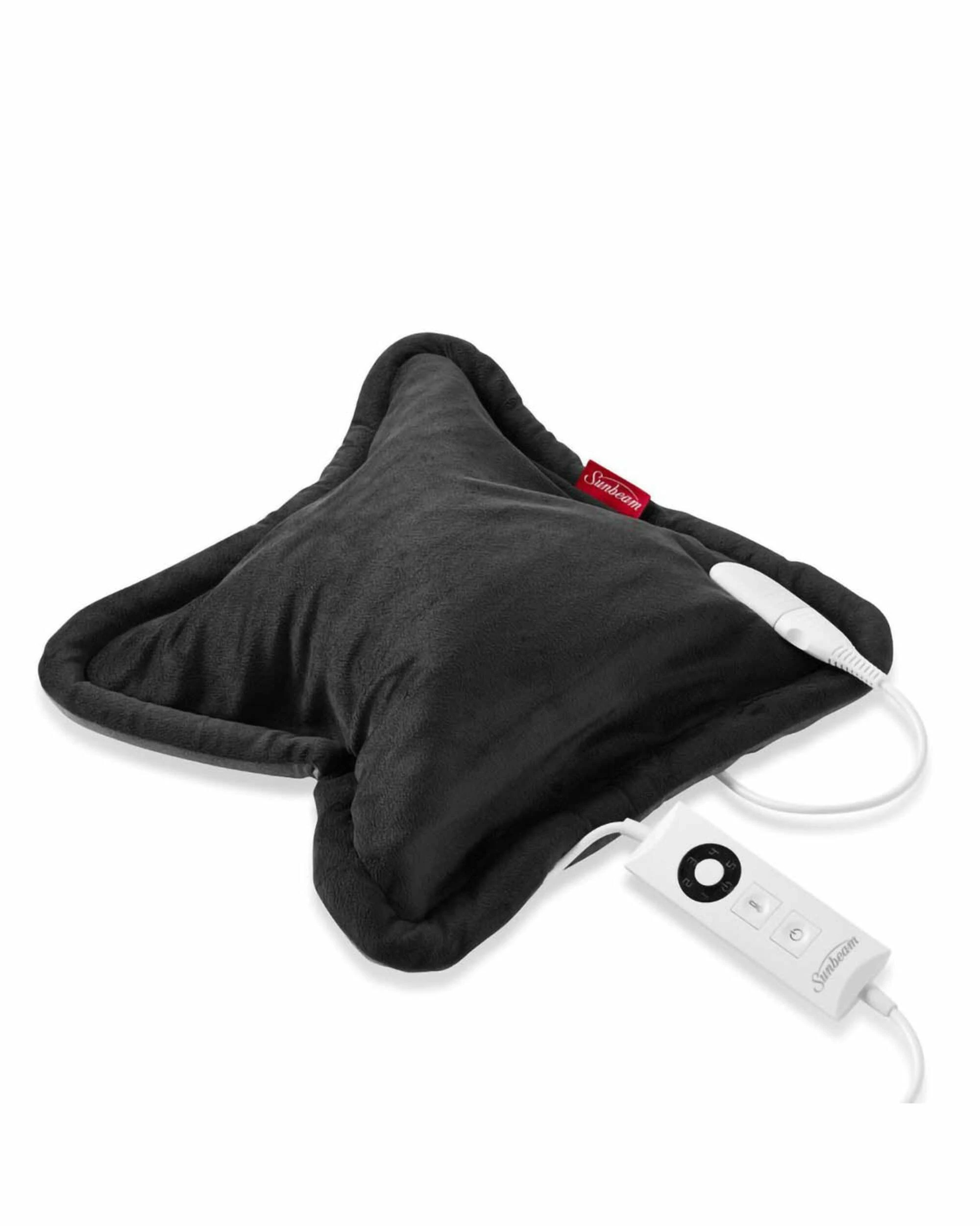 2 Sunbeam Multizone Weighted Heating Pad - BLACK, 2 of 5