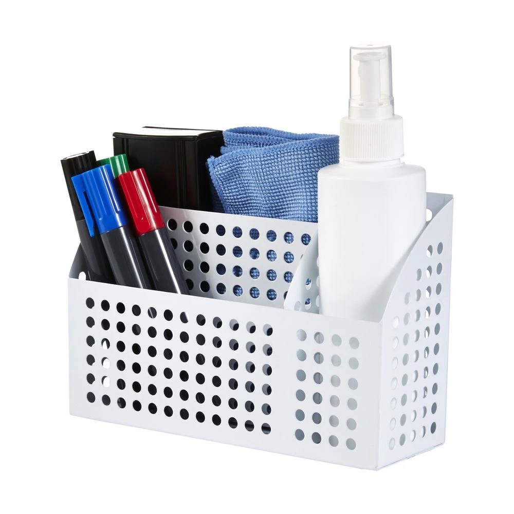 2 J.Burrows 3 Pocket Magnetic Organiser 190 x 65 x 125mm White, 2 of 4