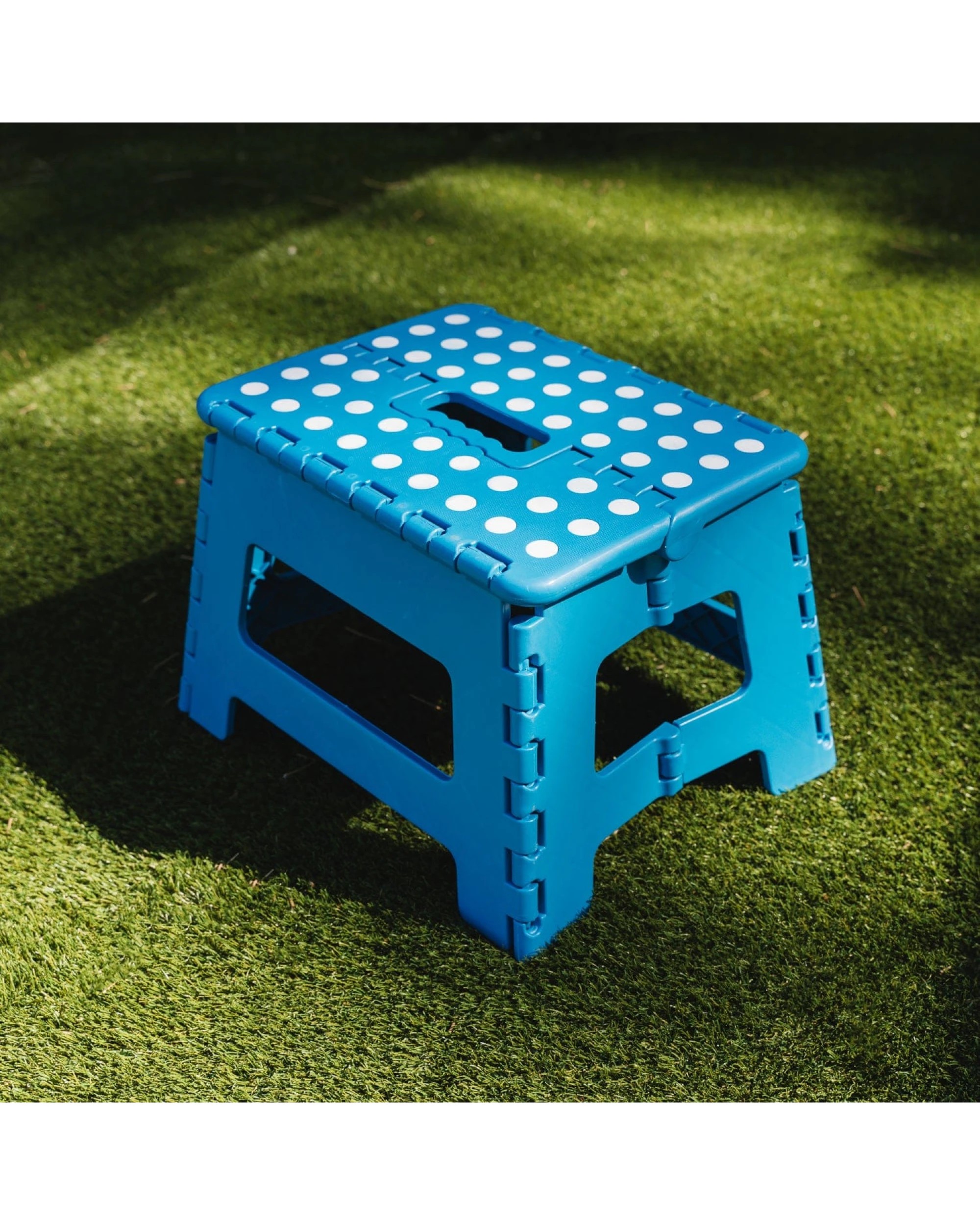 1 BR Home Portable Plastic Folding Step Stool Chair - Blue, 1 of 8