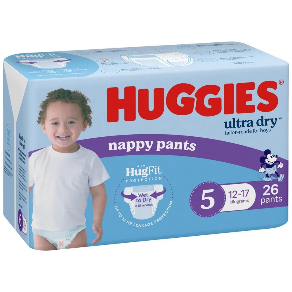 1 Huggies Nappy Pants Walker Boy 26 Pack, 1 of 10