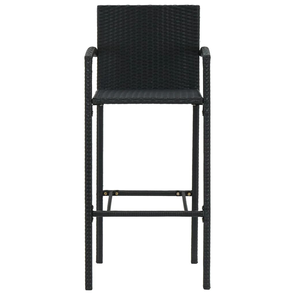 3 vidaXL bar stool Footrest - Black, 3 of 8