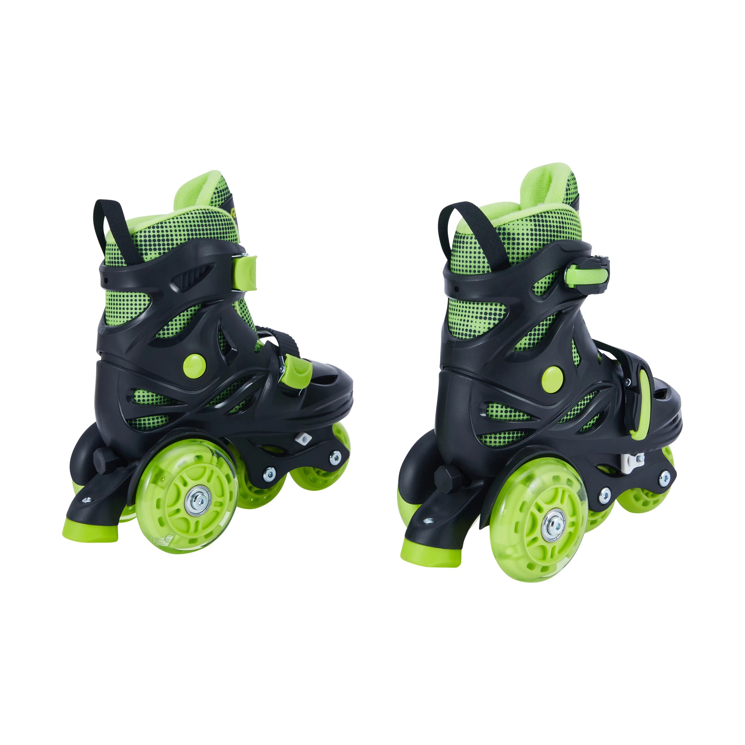 3 Tri Trainer Skates - Black and Green, Size 8.5 to 12, 3 of 9