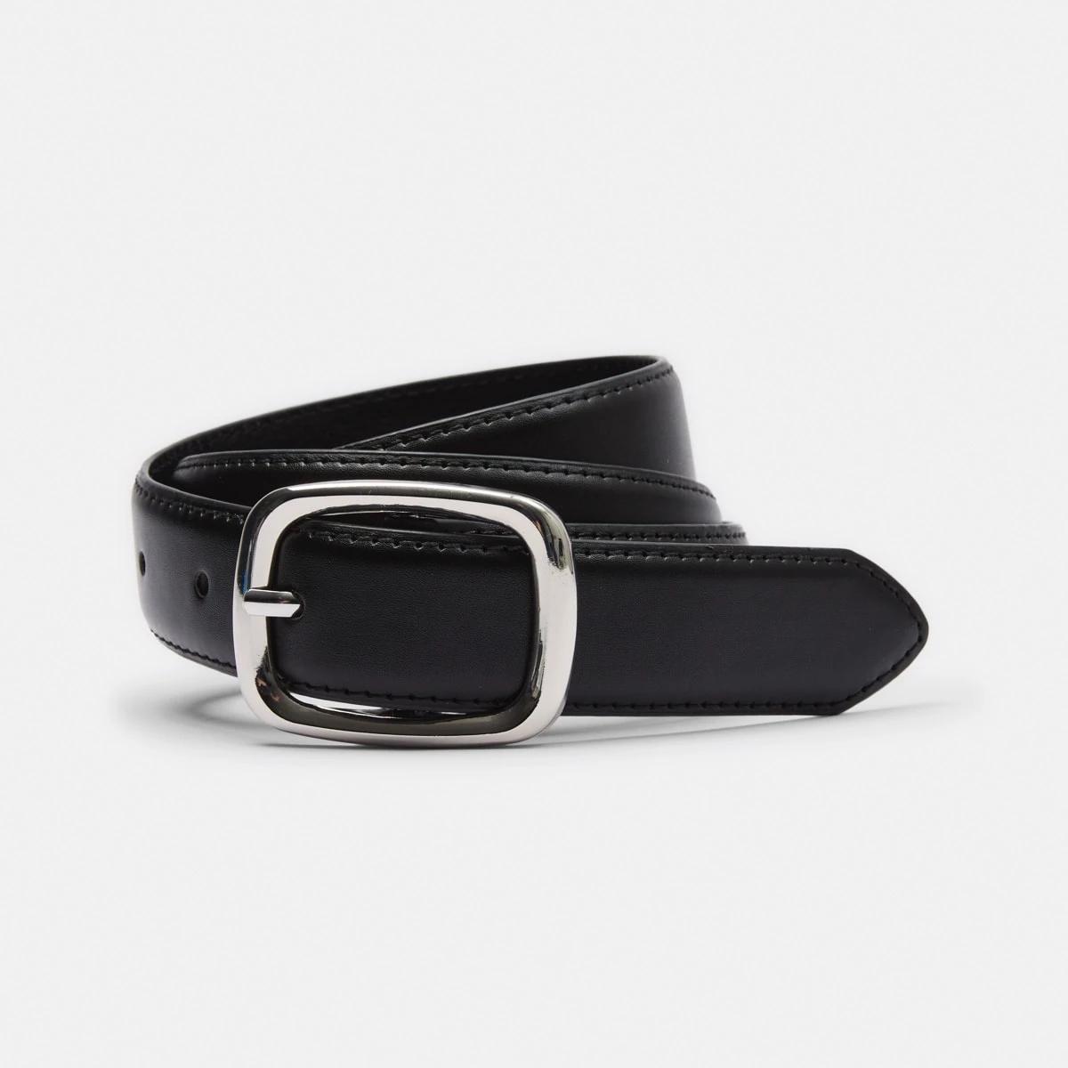 1 Soft Rectangle Jeans Belt BLACK, 1 of 4