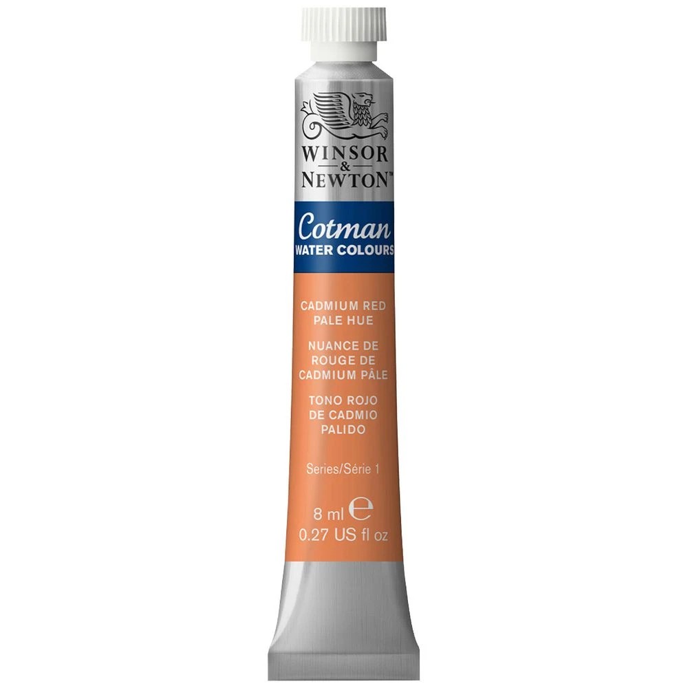 1 Winsor & Newton Cotman Watercolour 8mL Cadmium Red Pale Hue, 1 of 1