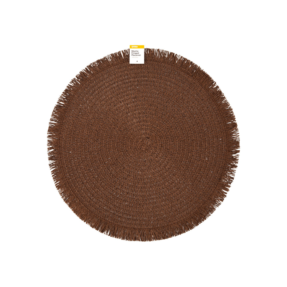 3 Mocha Fringed Placemat, 3 of 3